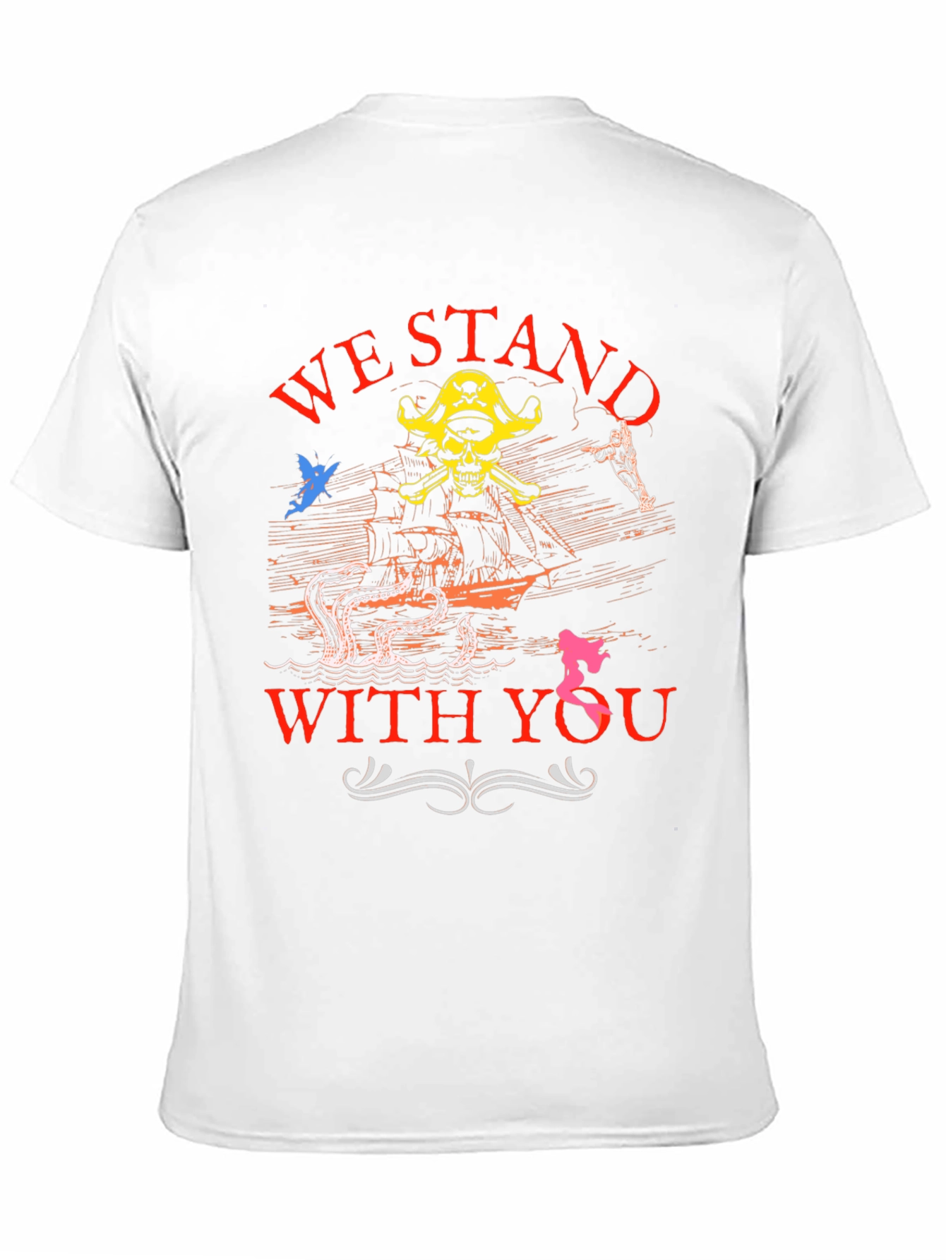 Pirate Graphic T-Shirt - We Stand With You