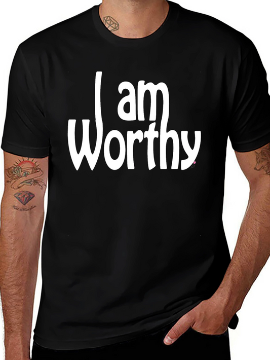 I Am Worthy Graphic Print T-Shirt