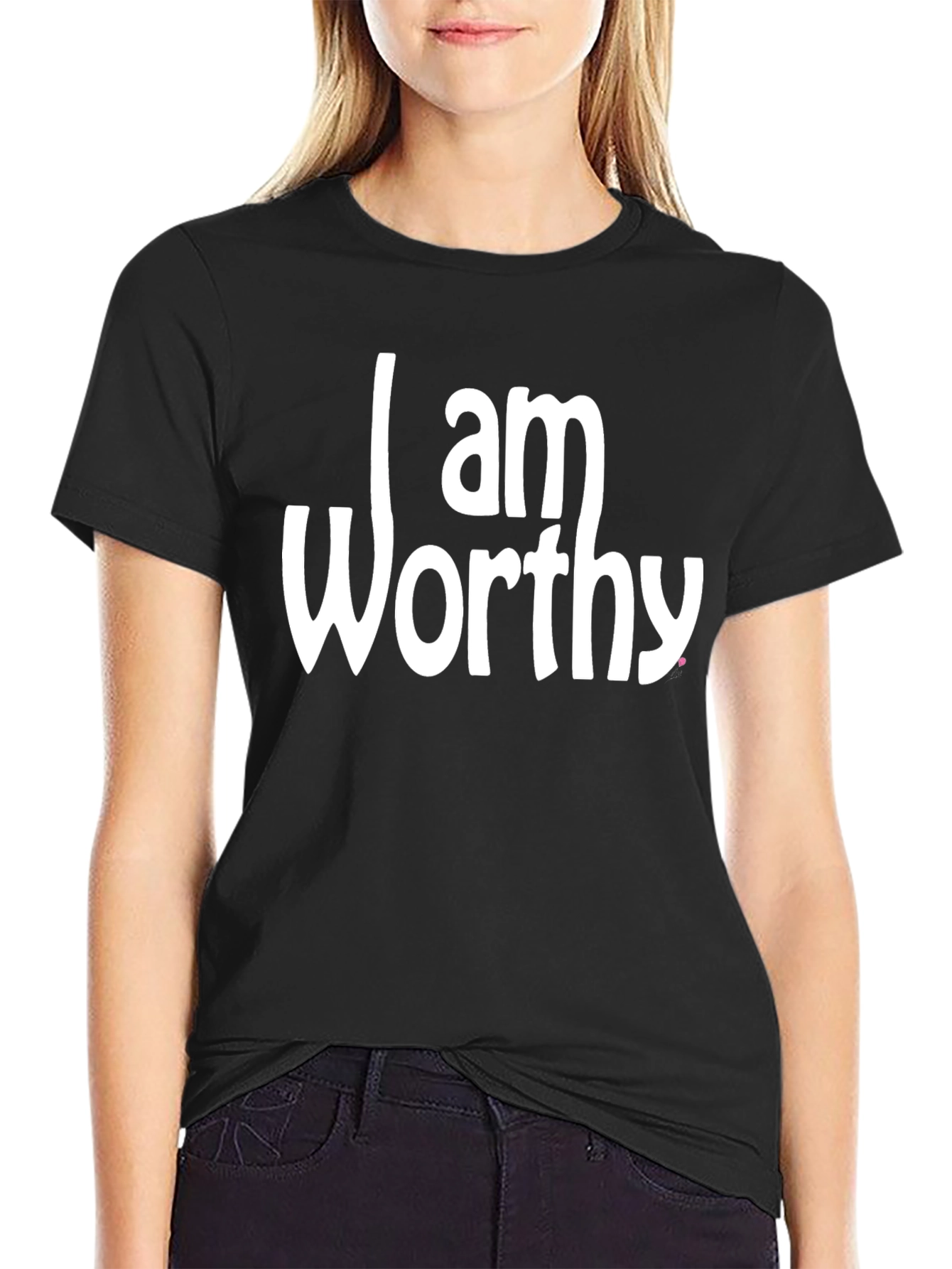 I Am Worthy Graphic Print T-Shirt