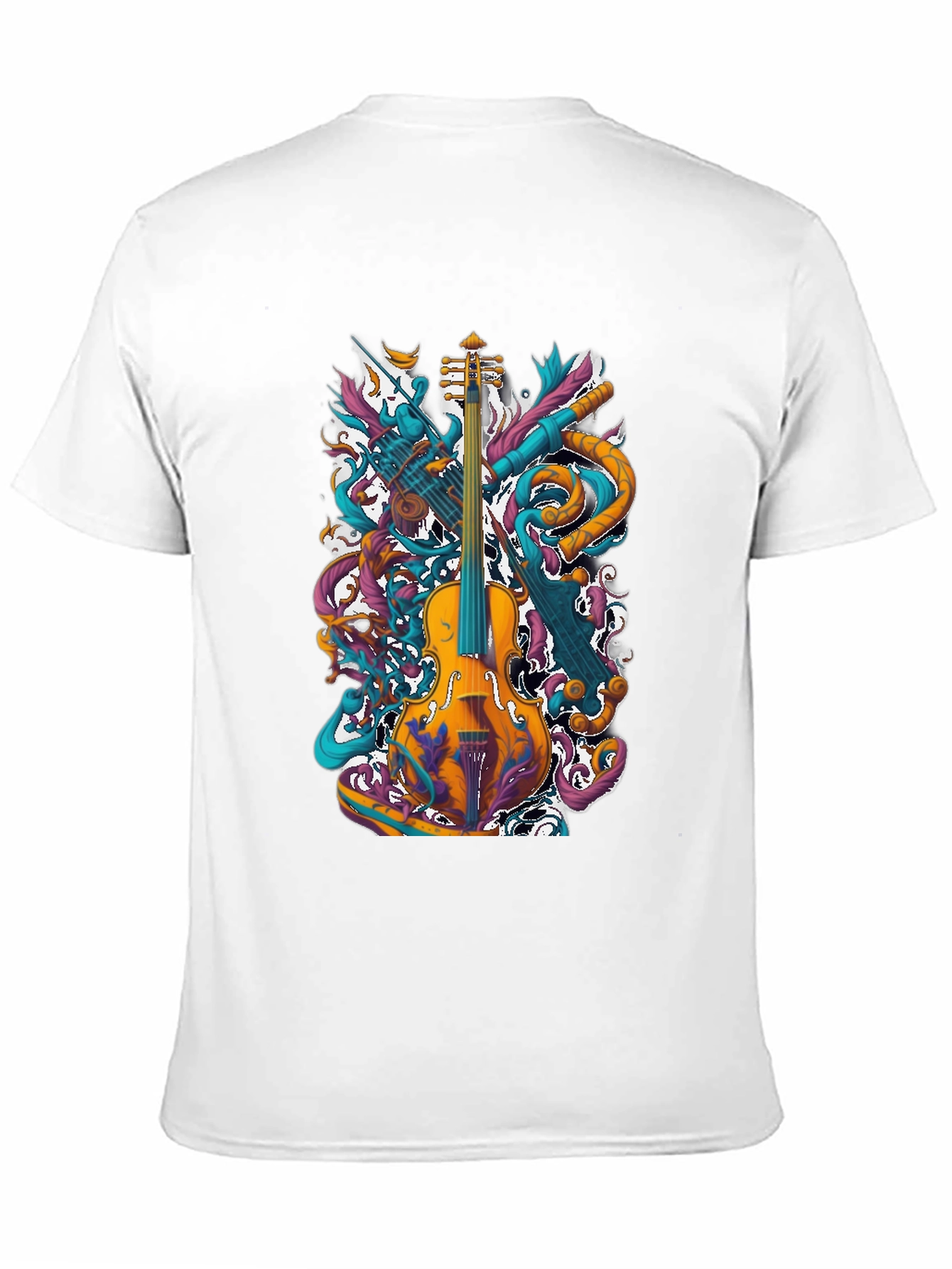 Musical Instrument Graphic Tee - Black