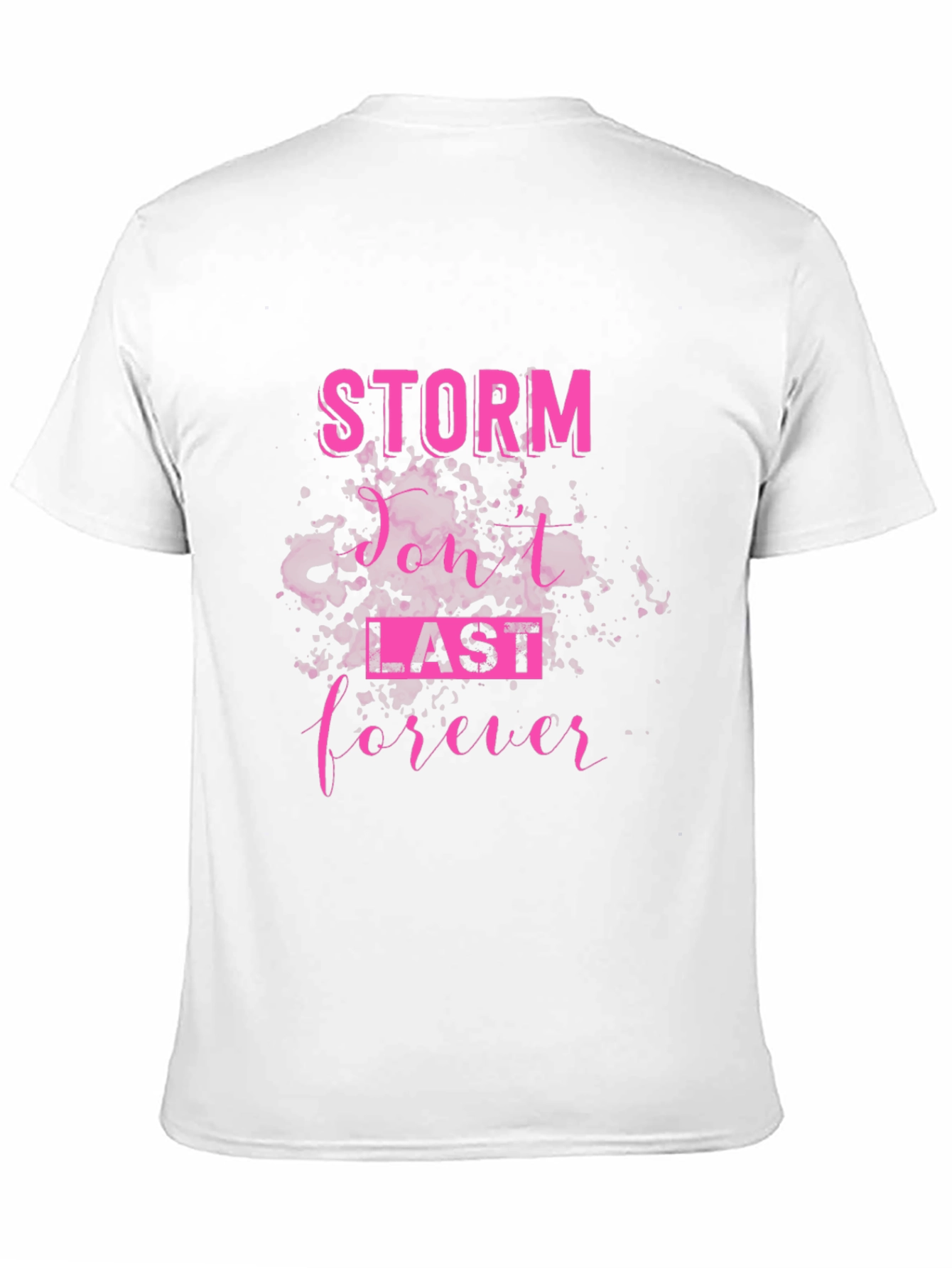 Storm Dont Last Forever Black Graphic Tee