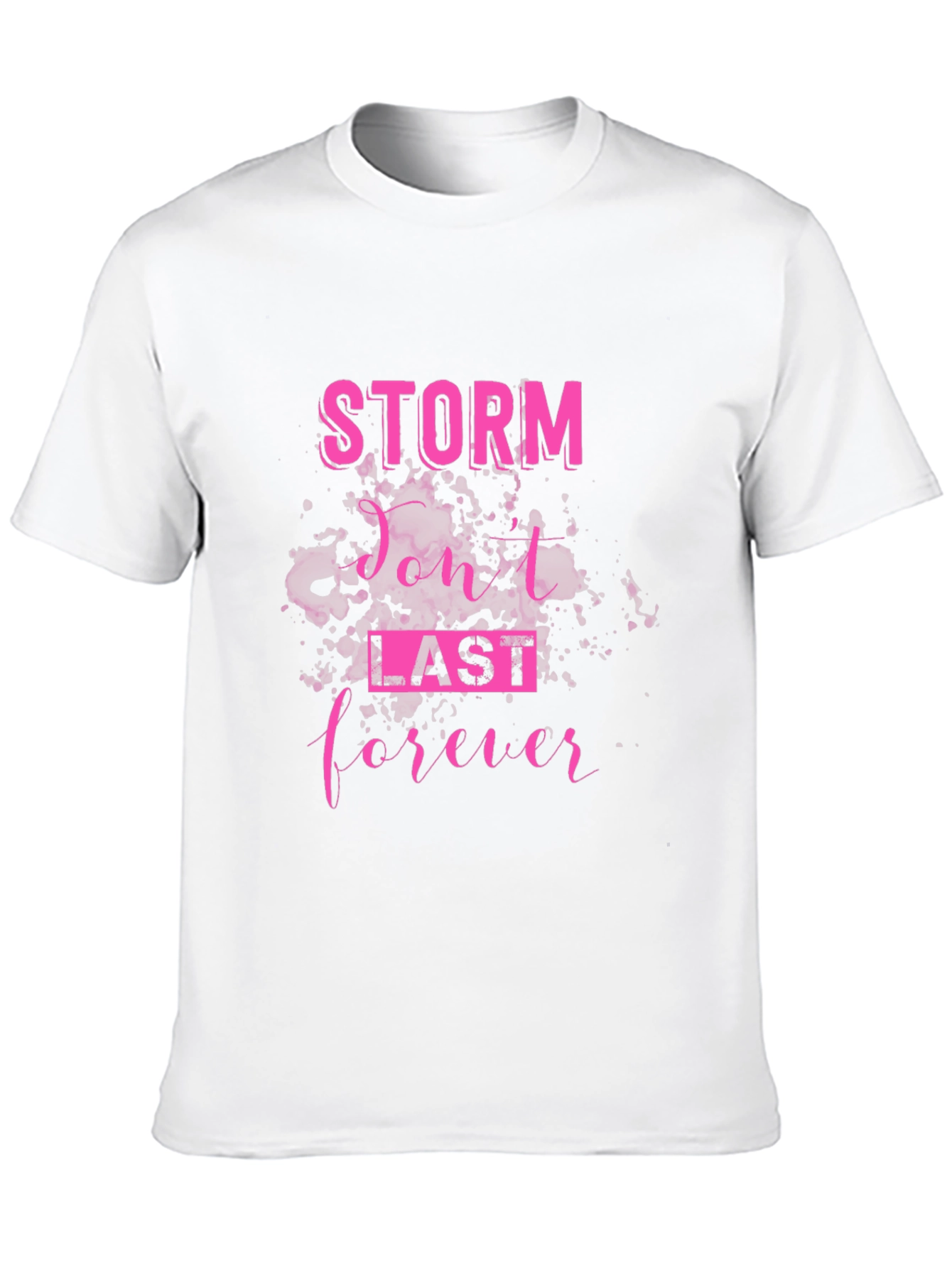 Storm Dont Last Forever Black Graphic Tee