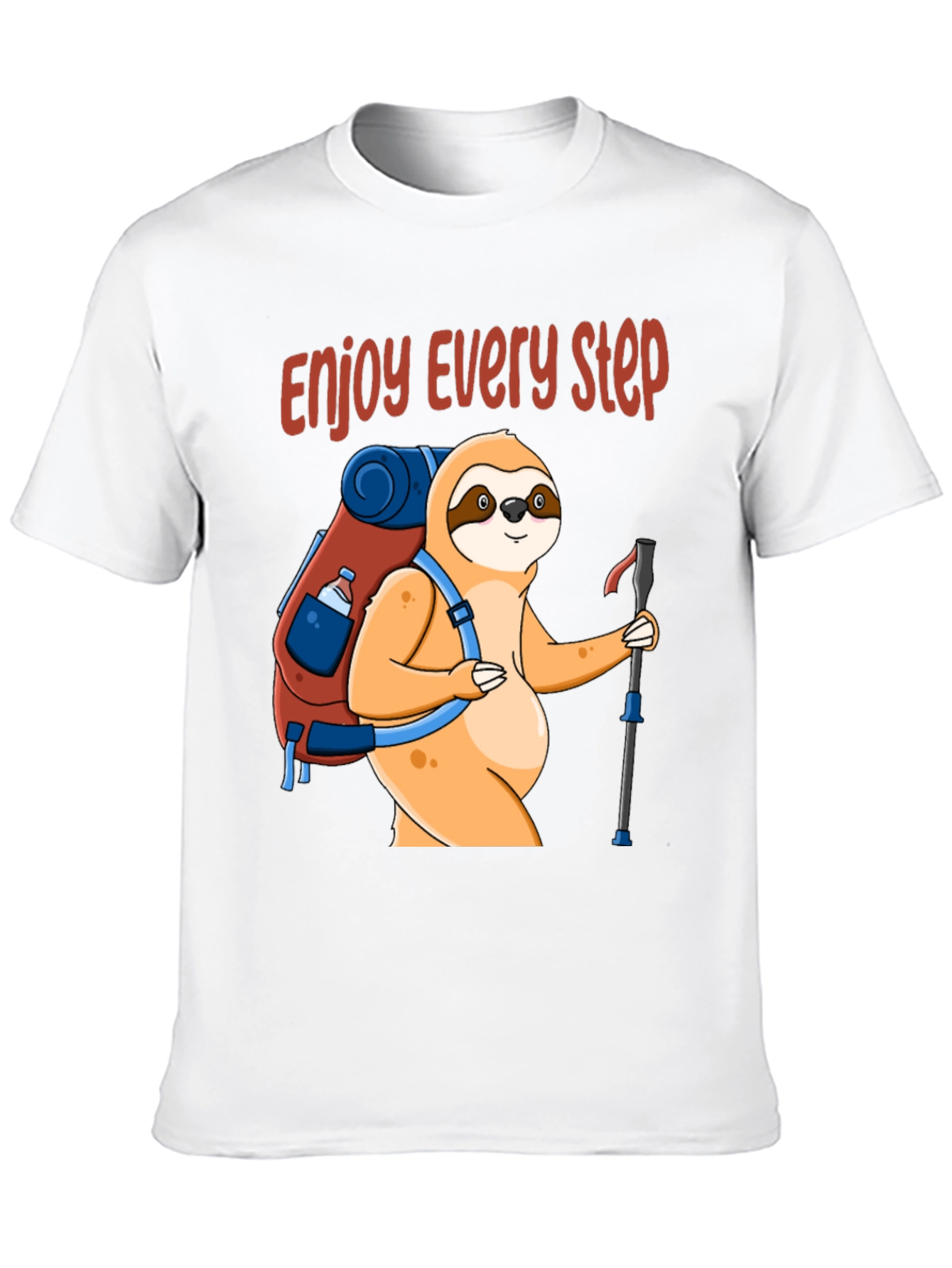 Enjoy Every Step Sloth Hiking T-Shirt