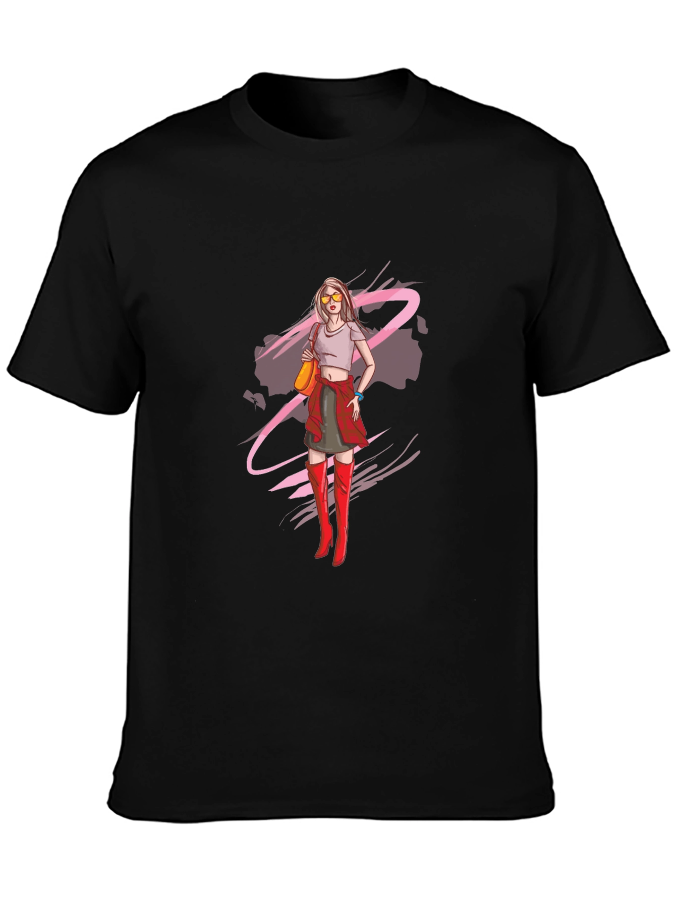 Trendy Woman Graphic Tee - Cool Casual Style