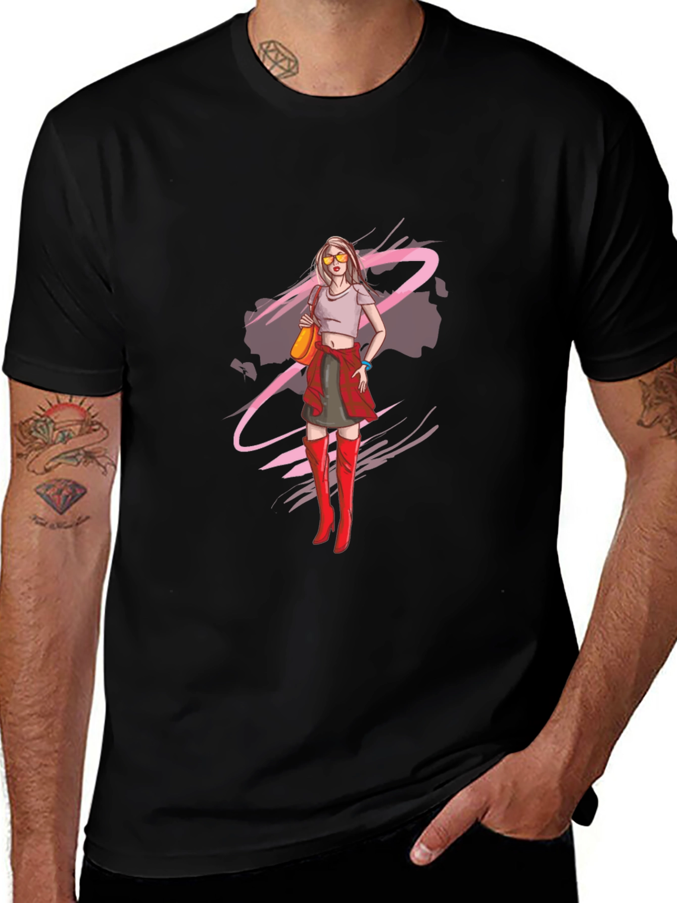 Trendy Woman Graphic Tee - Cool Casual Style
