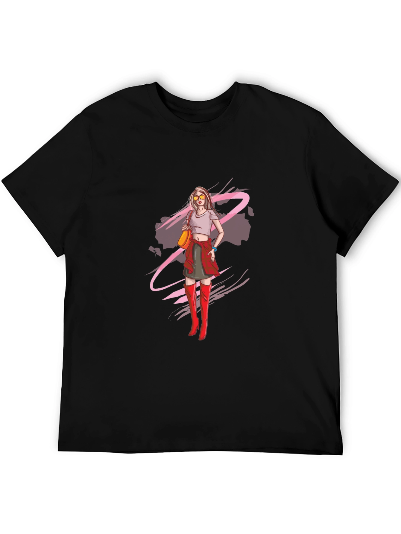 Trendy Woman Graphic Tee - Cool Casual Style