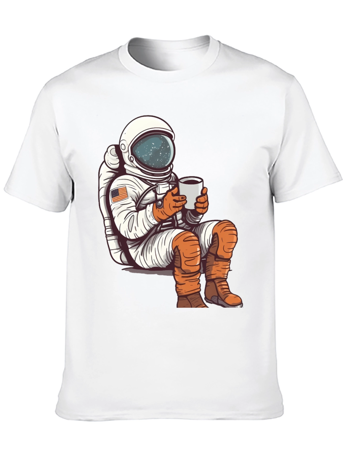 Astronaut Coffee Break Graphic Tee