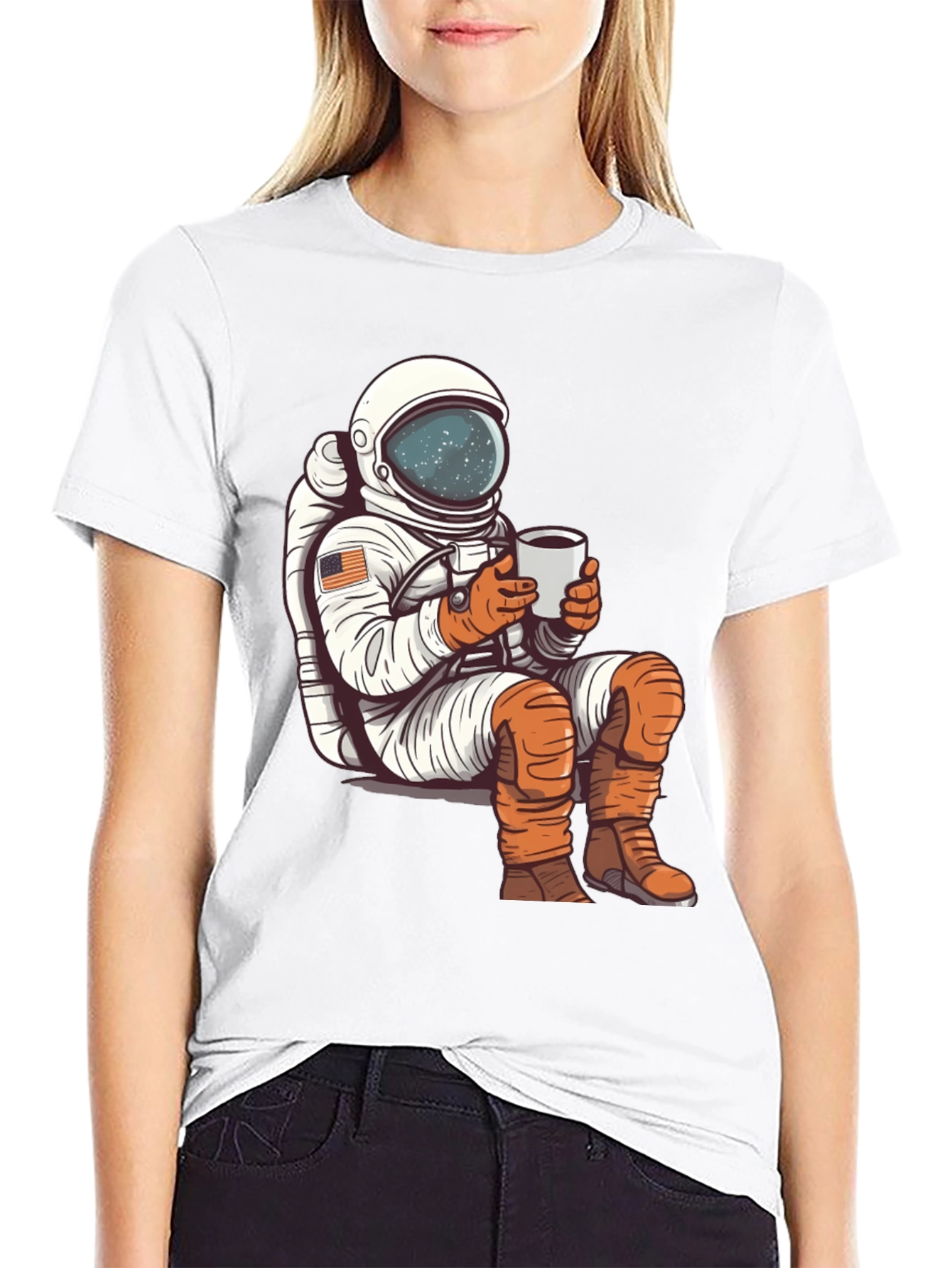 Astronaut Coffee Break Graphic Tee