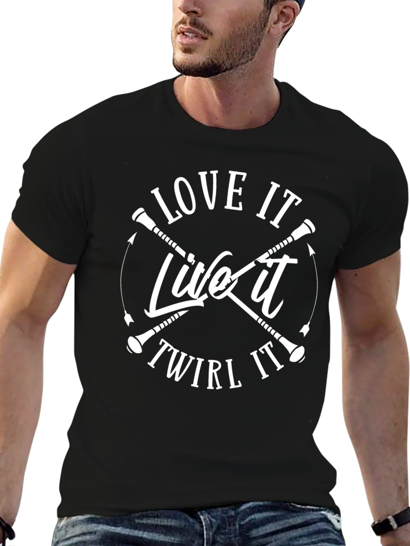 Love It Live It Twirl It Black T-Shirt