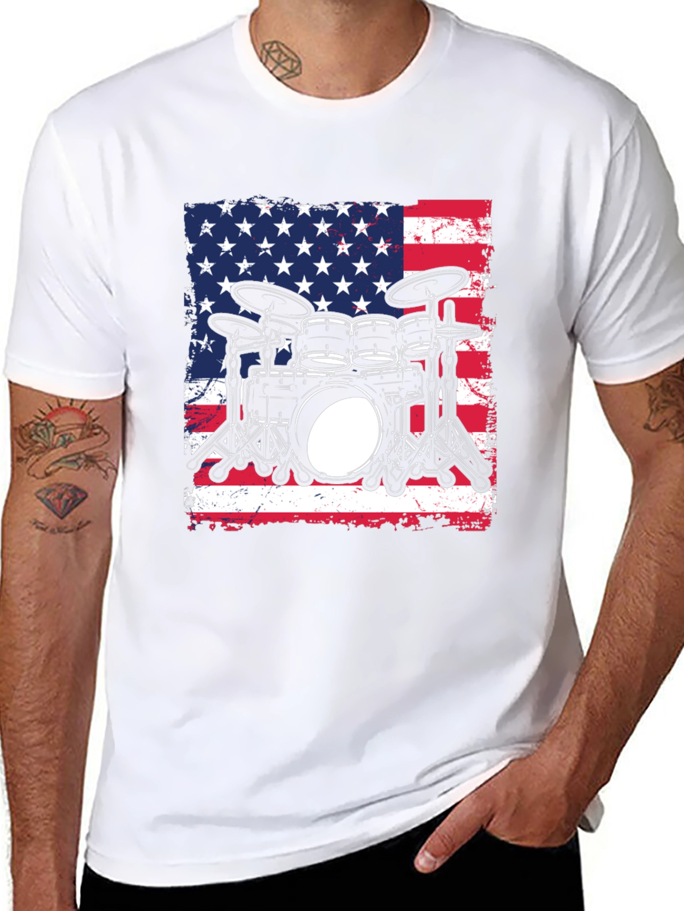 Patriotic Drummer T-Shirt