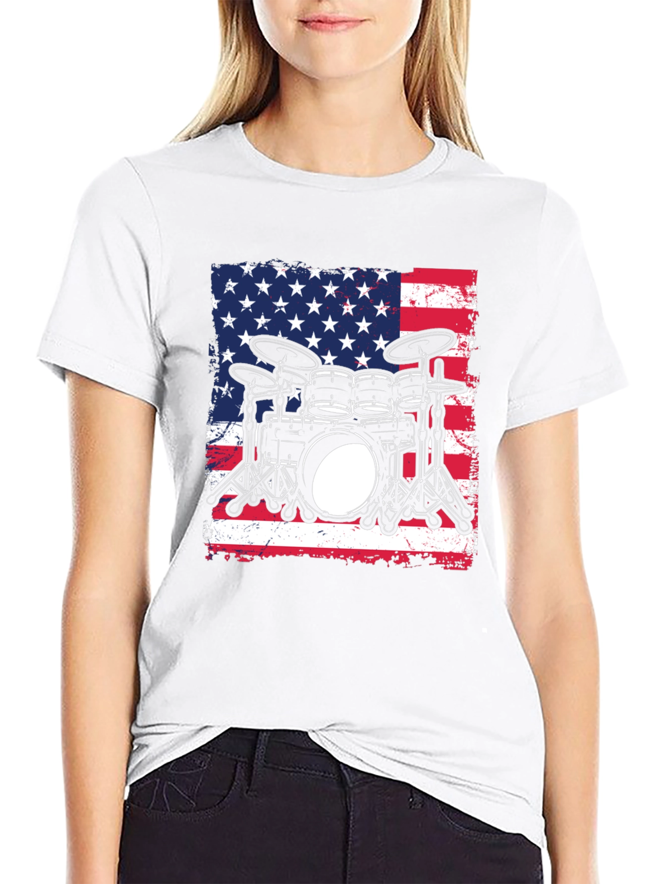 Patriotic Drummer T-Shirt