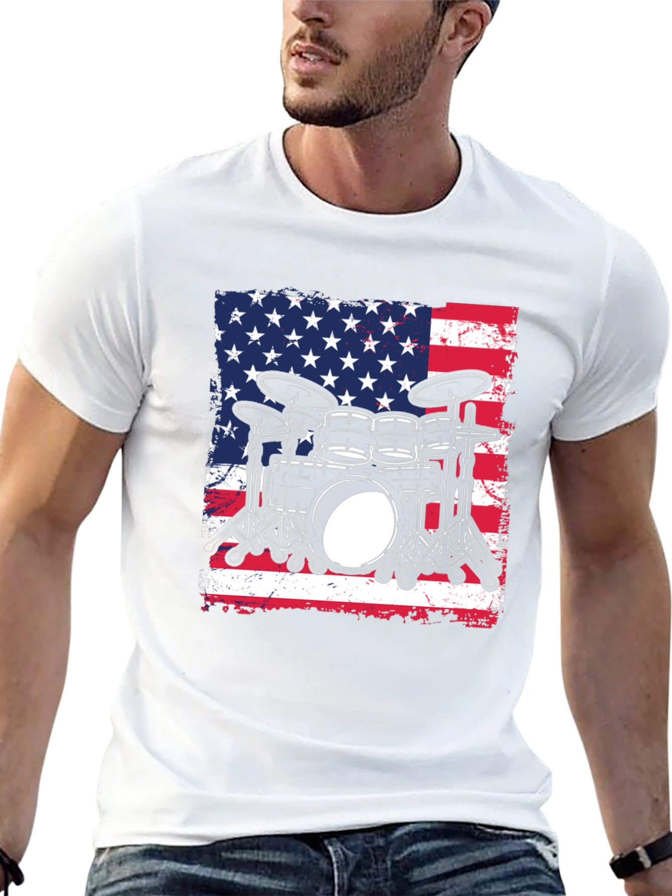 Patriotic Drummer T-Shirt