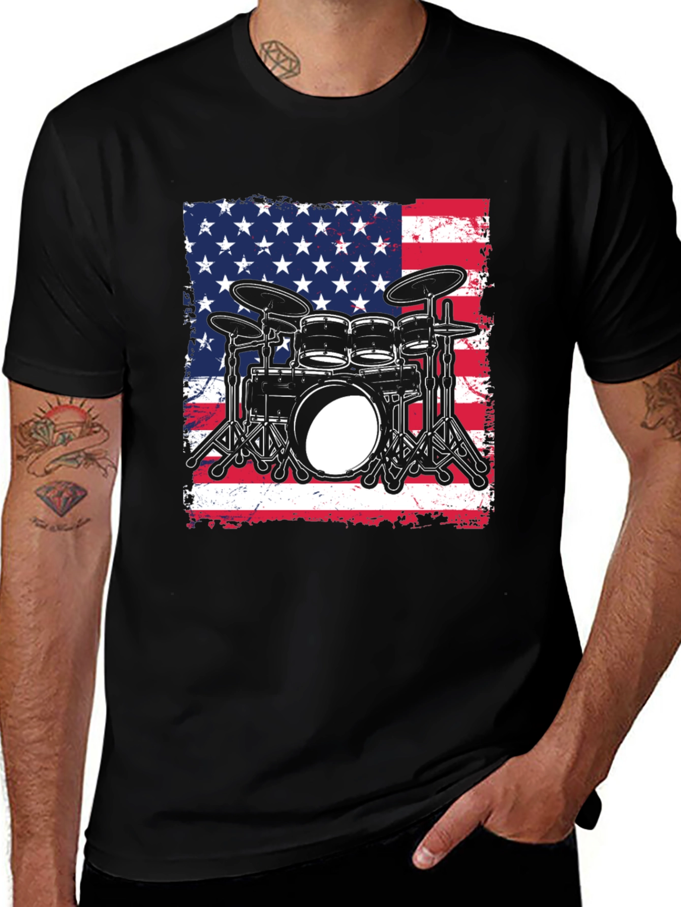 Patriotic Drummer T-Shirt