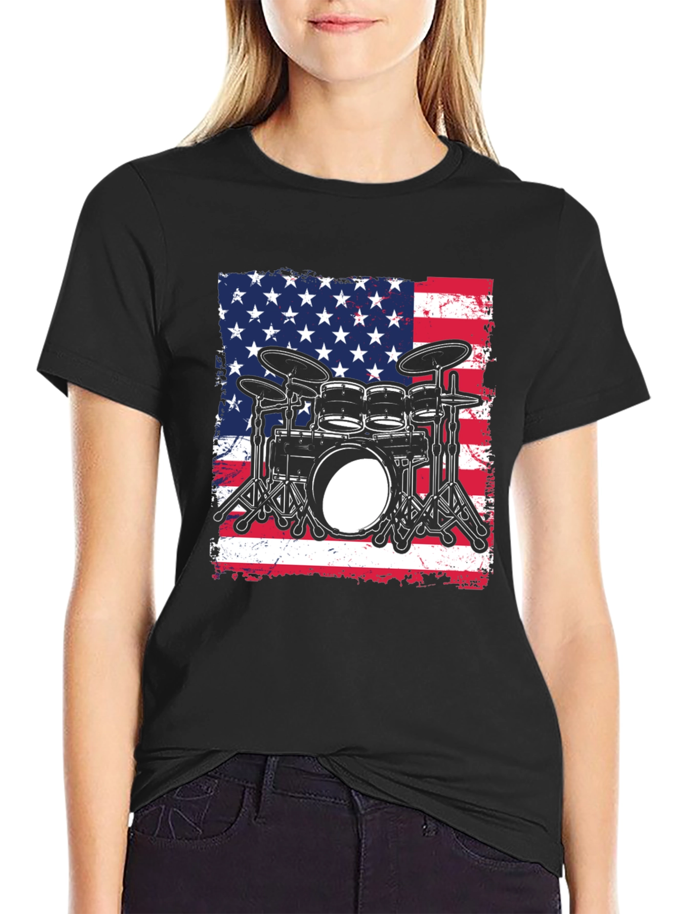 Patriotic Drummer T-Shirt