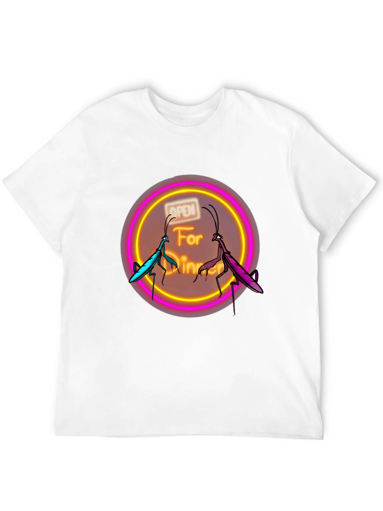 Open For Dinner Praying Mantis Graphic Tee