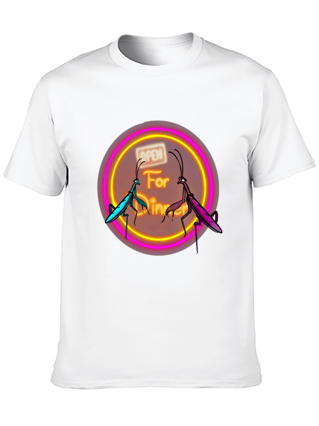 Open For Dinner Praying Mantis Graphic Tee