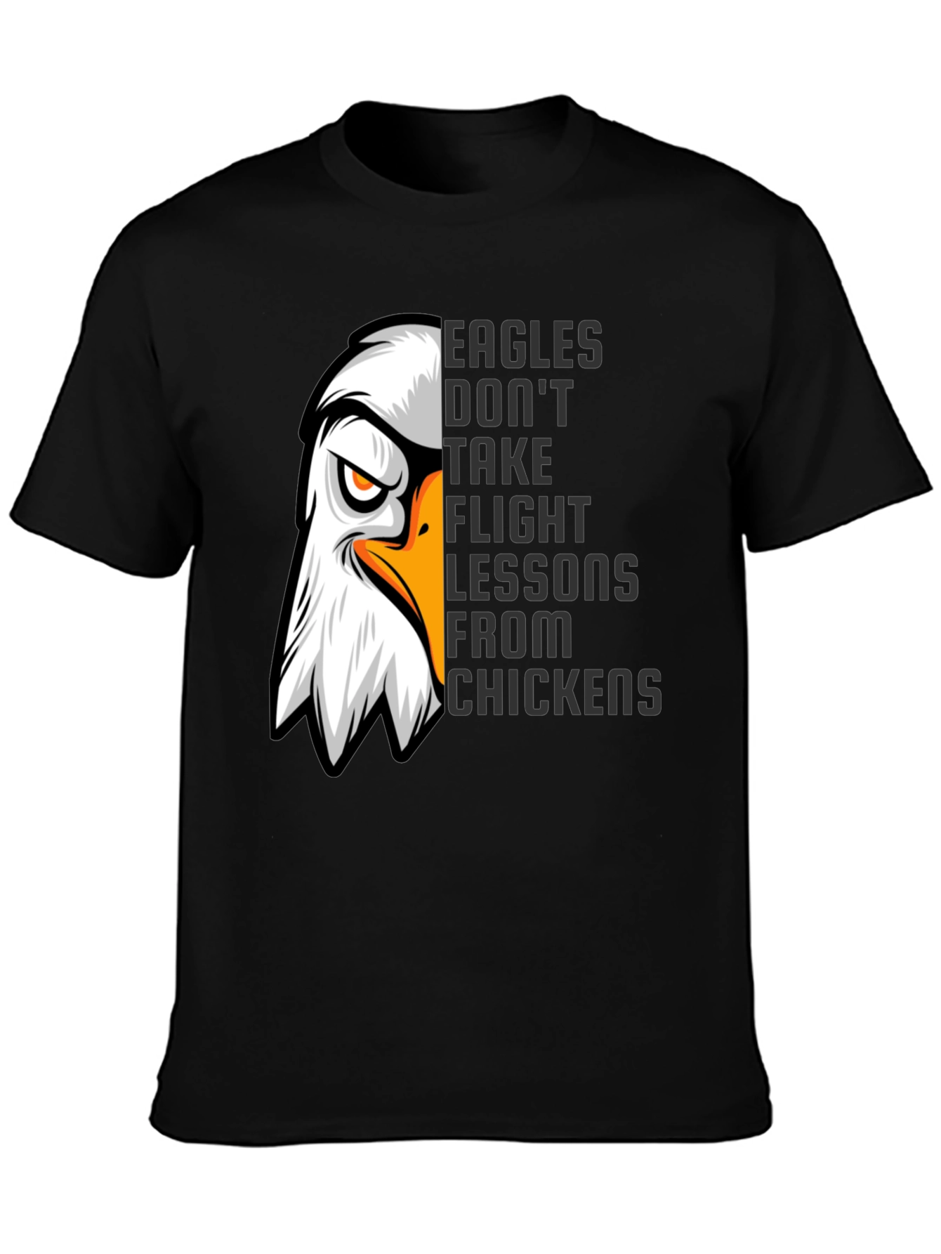 Eagles Dont Take Flight Lessons Mens Graphic Tee
