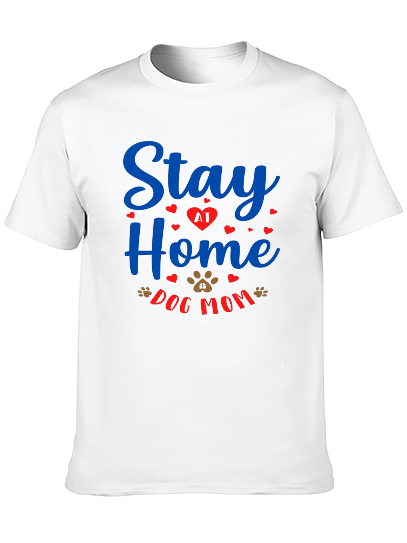 Stay Home Dog Mom Tee