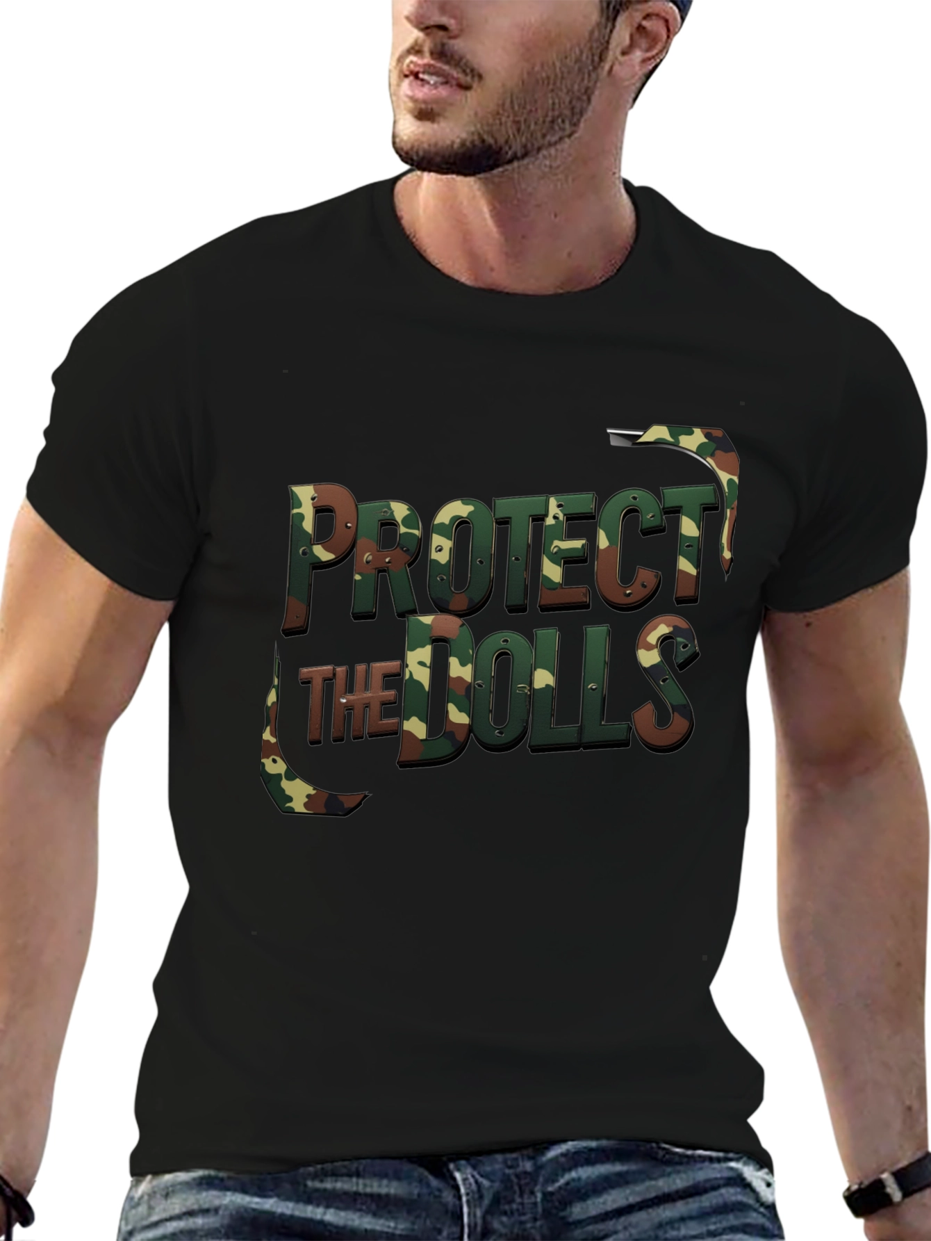 Protect The Dolls Camo T-Shirt