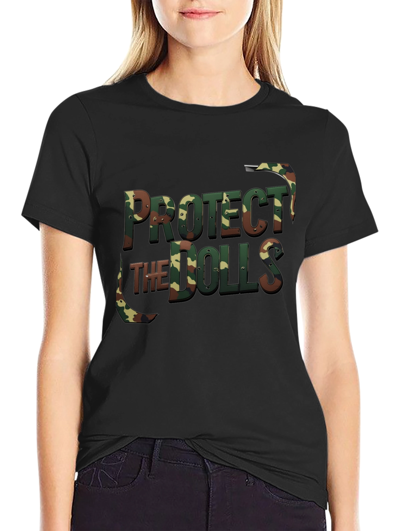 Protect The Dolls Camo T-Shirt