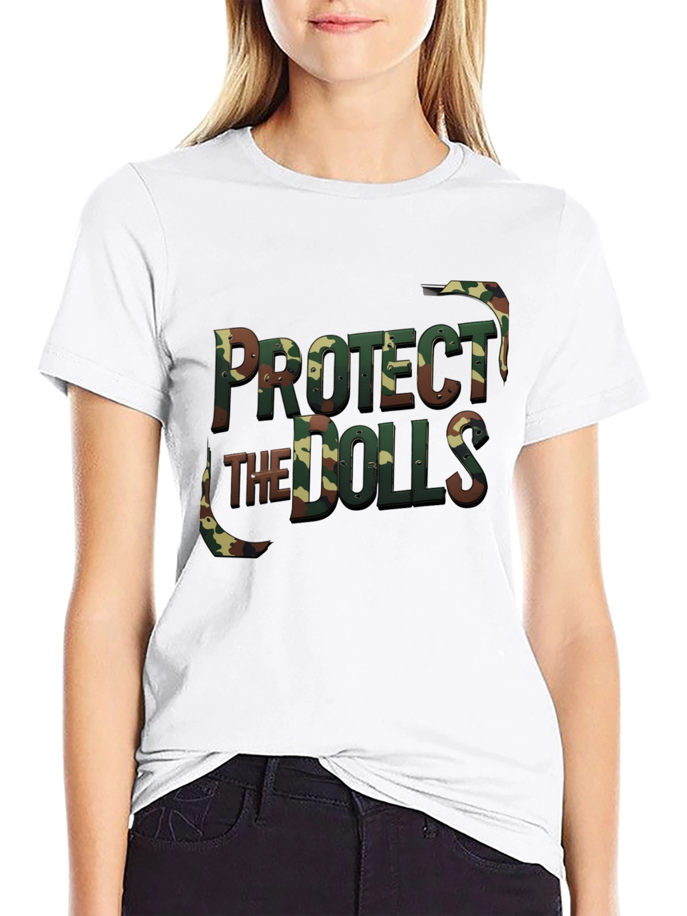 Protect The Dolls Camo T-Shirt
