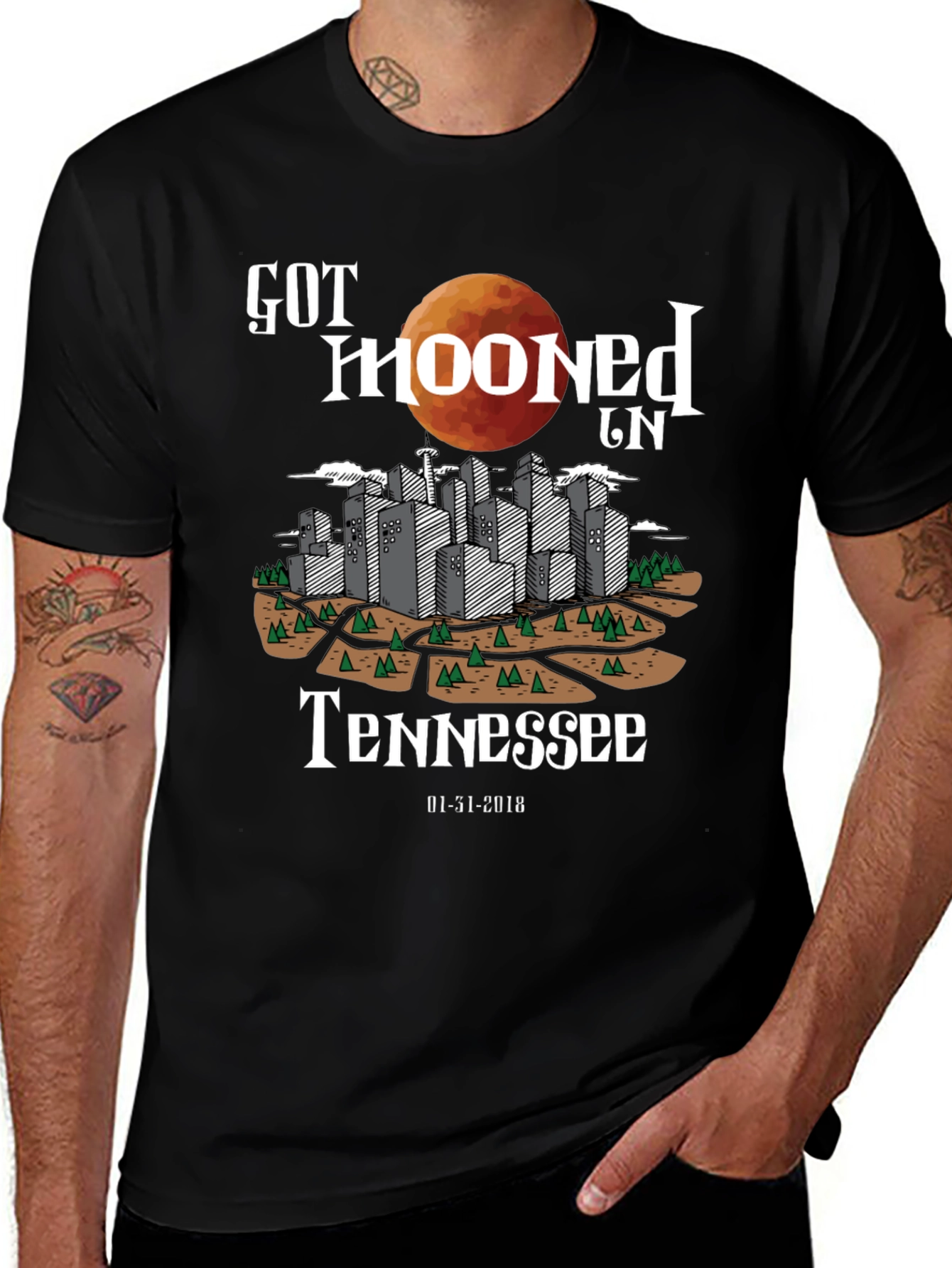Got Mooned in Tennessee Graphic T-Shirt