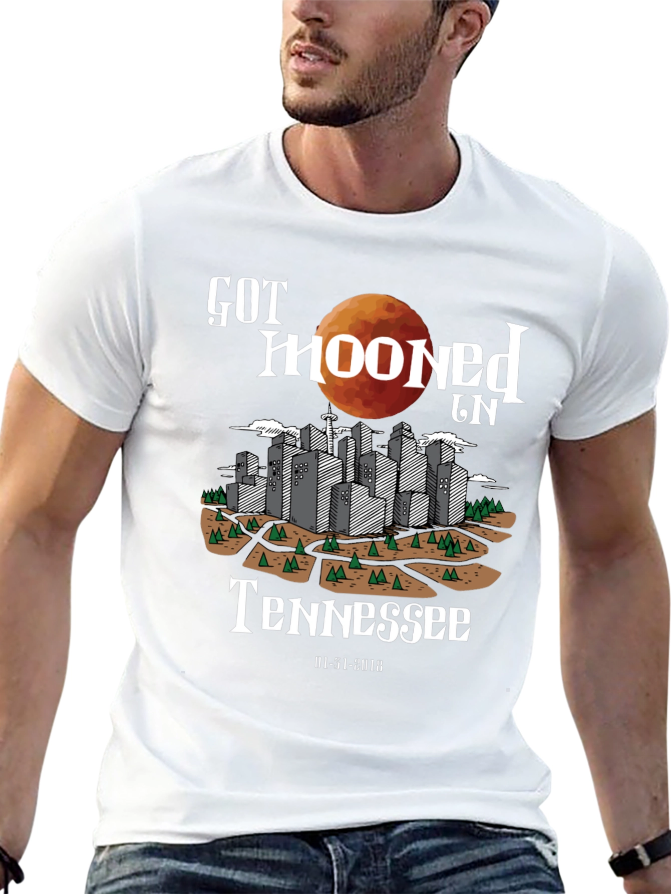 Got Mooned in Tennessee Graphic T-Shirt