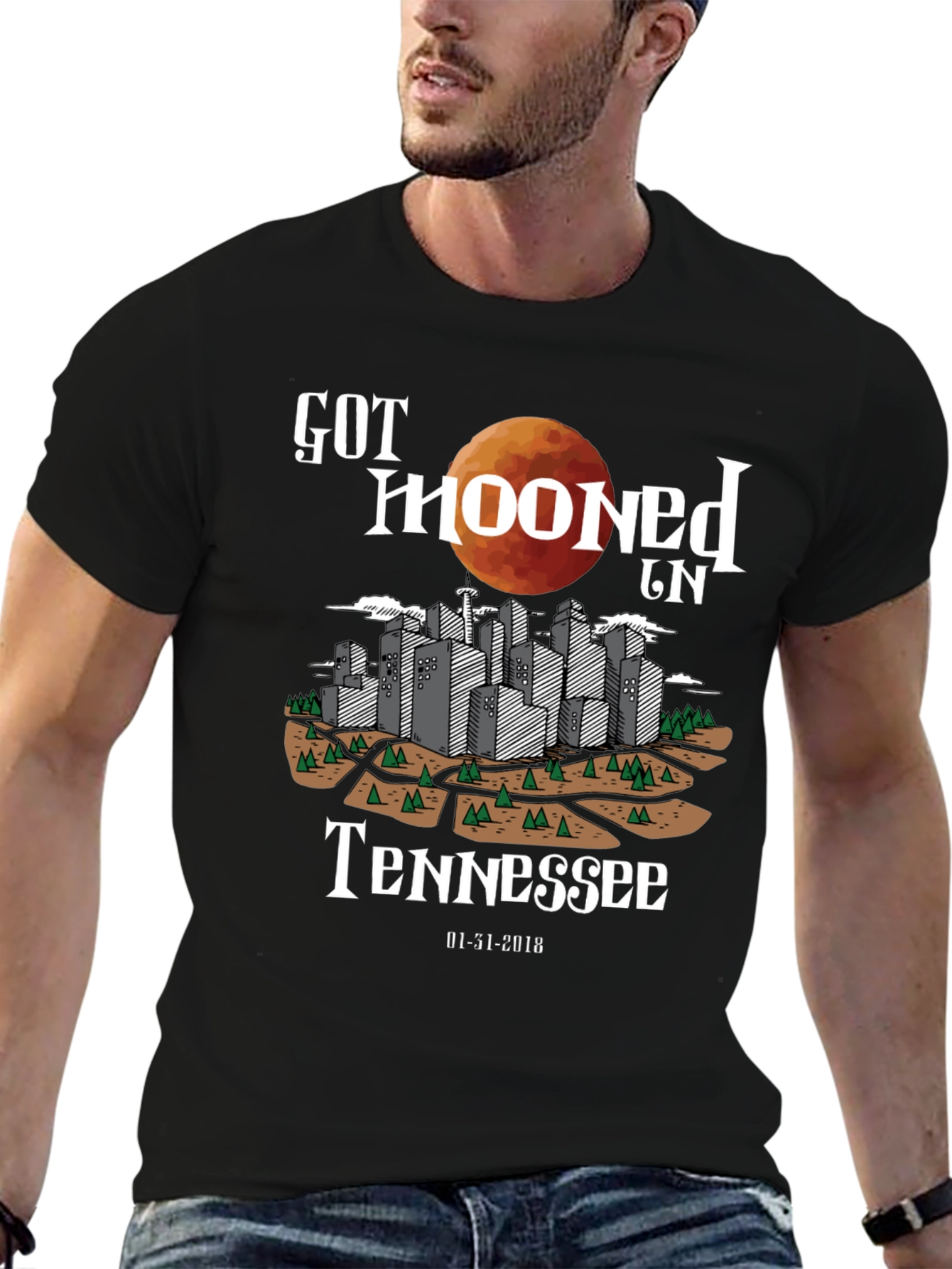 Got Mooned in Tennessee Graphic T-Shirt