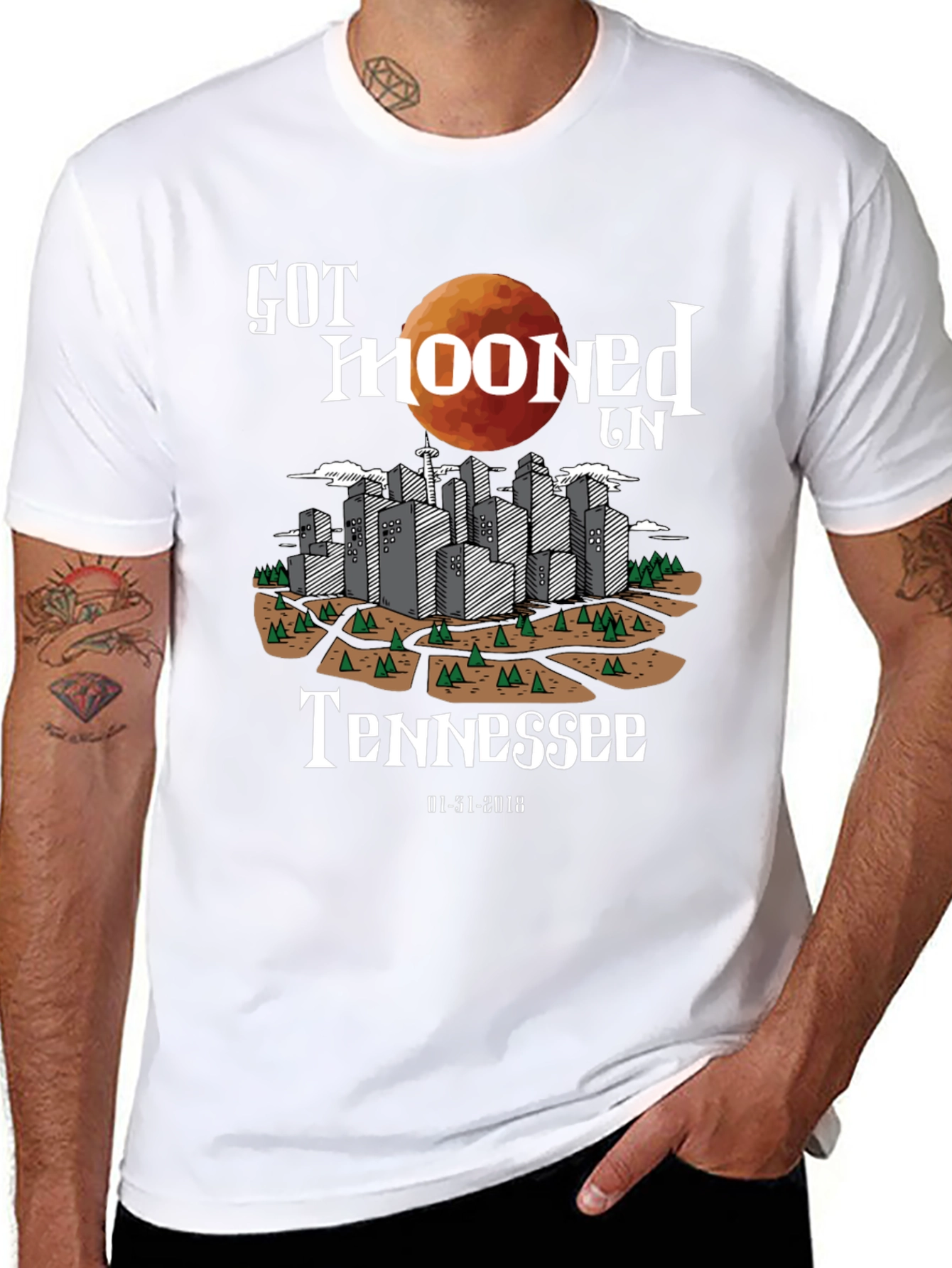 Got Mooned in Tennessee Graphic T-Shirt