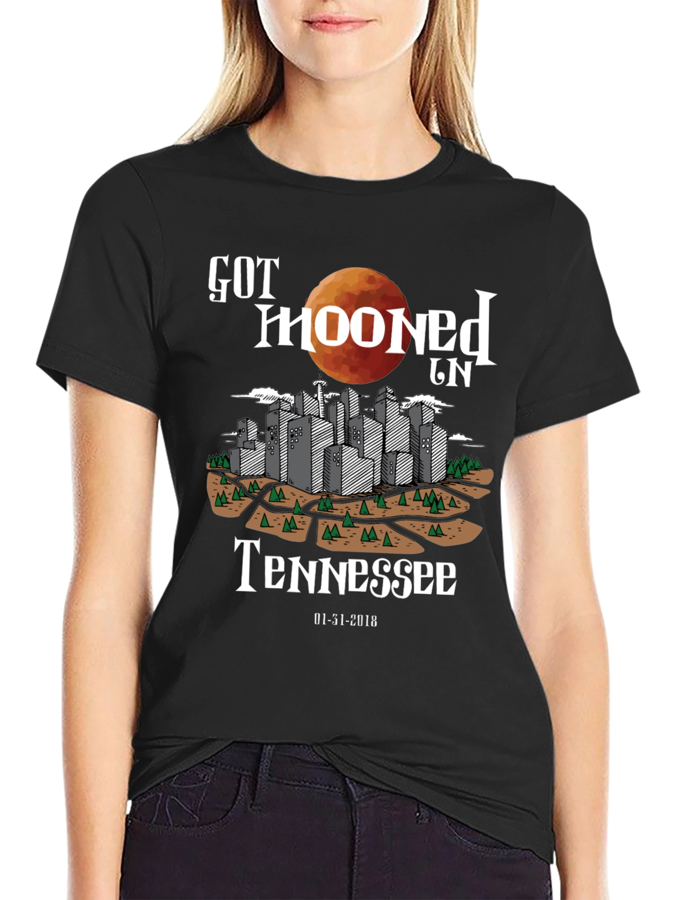 Got Mooned in Tennessee Graphic T-Shirt