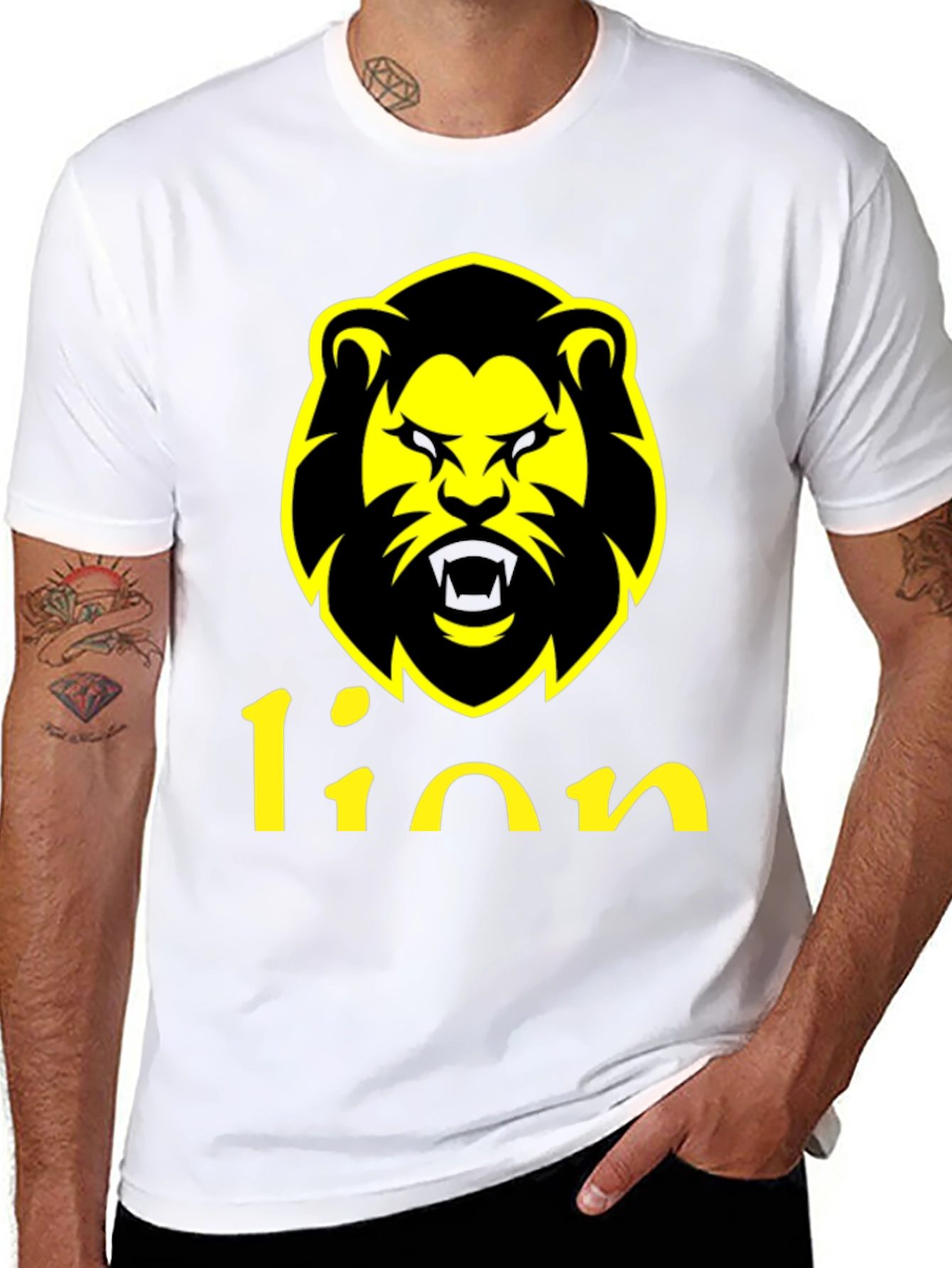 Lion Graphic Tee - Black T-Shirt