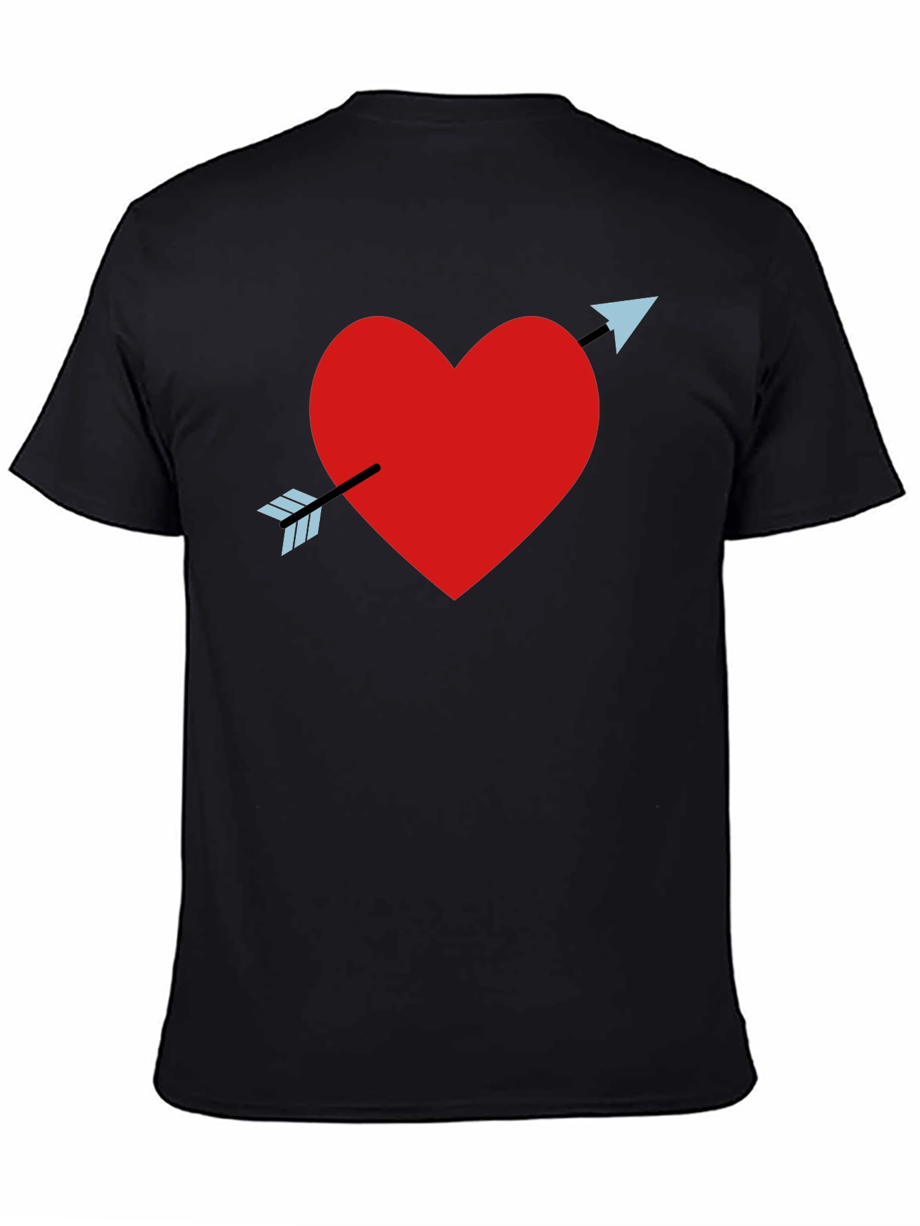 Heart Arrow Black T-Shirt