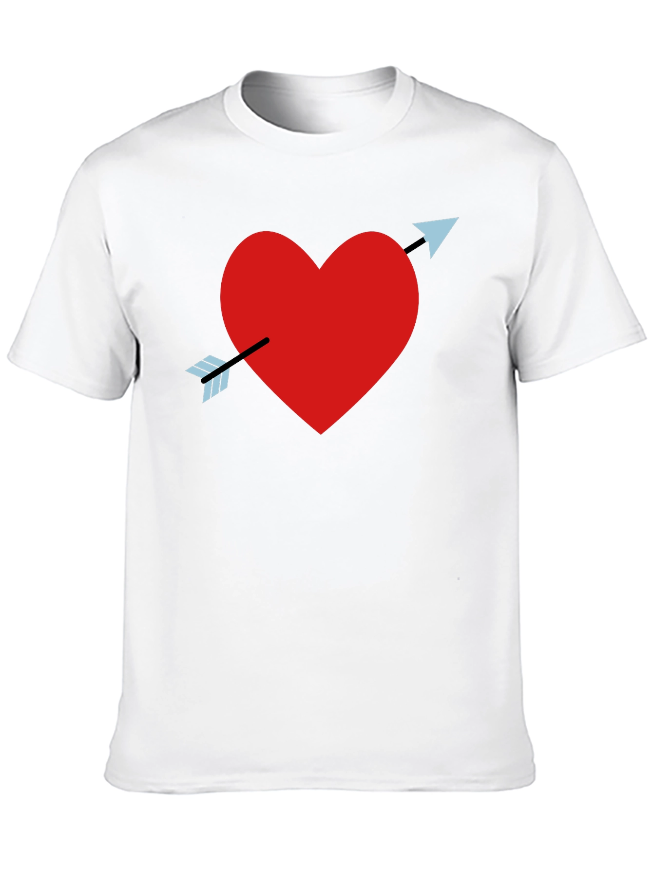 Heart Arrow Black T-Shirt