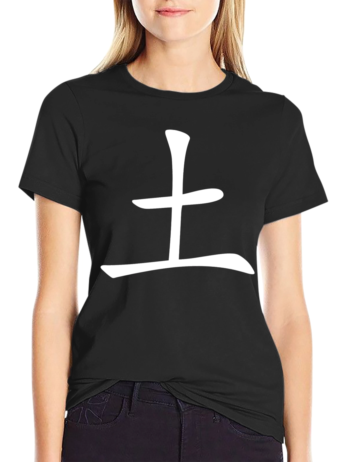 Minimalist Chinese Symbol Graphic Tee