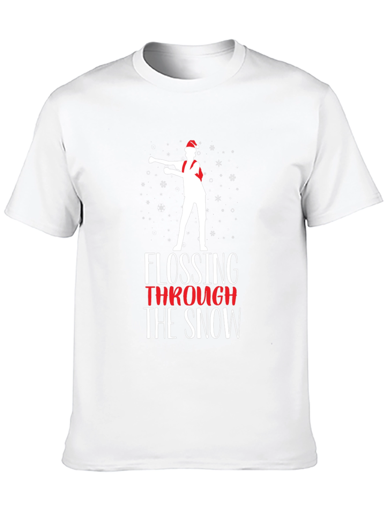 Flossing Through the Snow Christmas T-Shirt