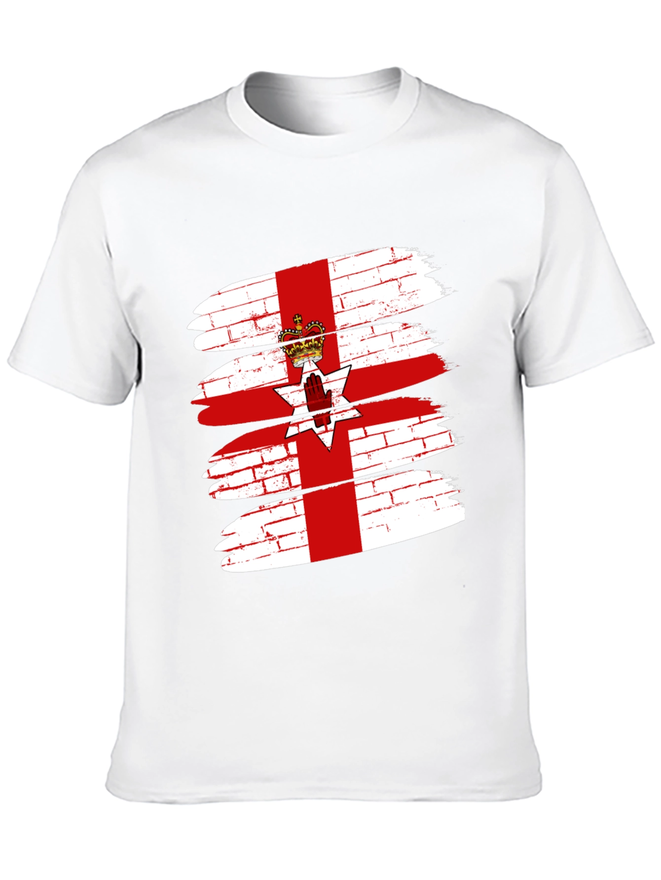 Northern Ireland Flag Brushstroke Graphic Tee