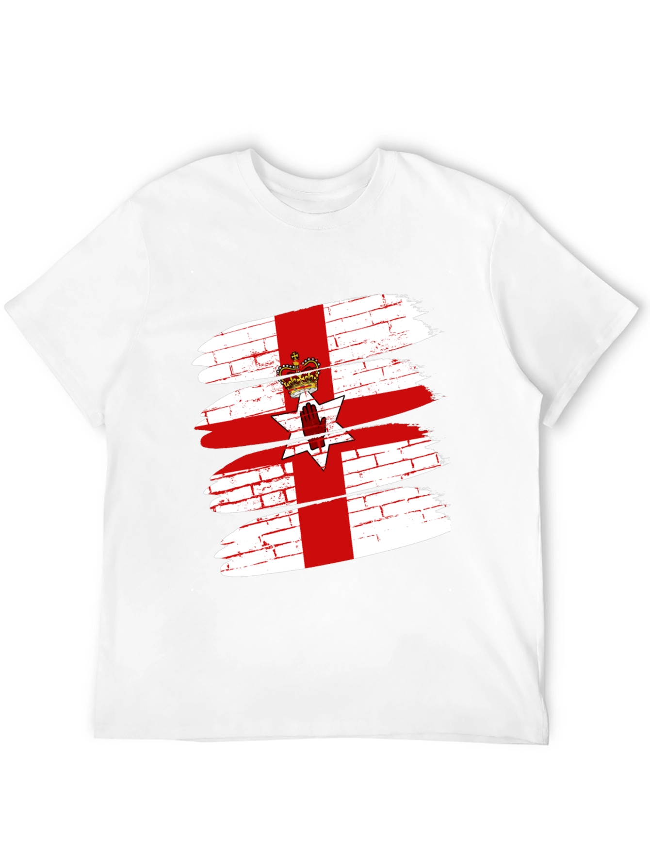 Northern Ireland Flag Brushstroke Graphic Tee