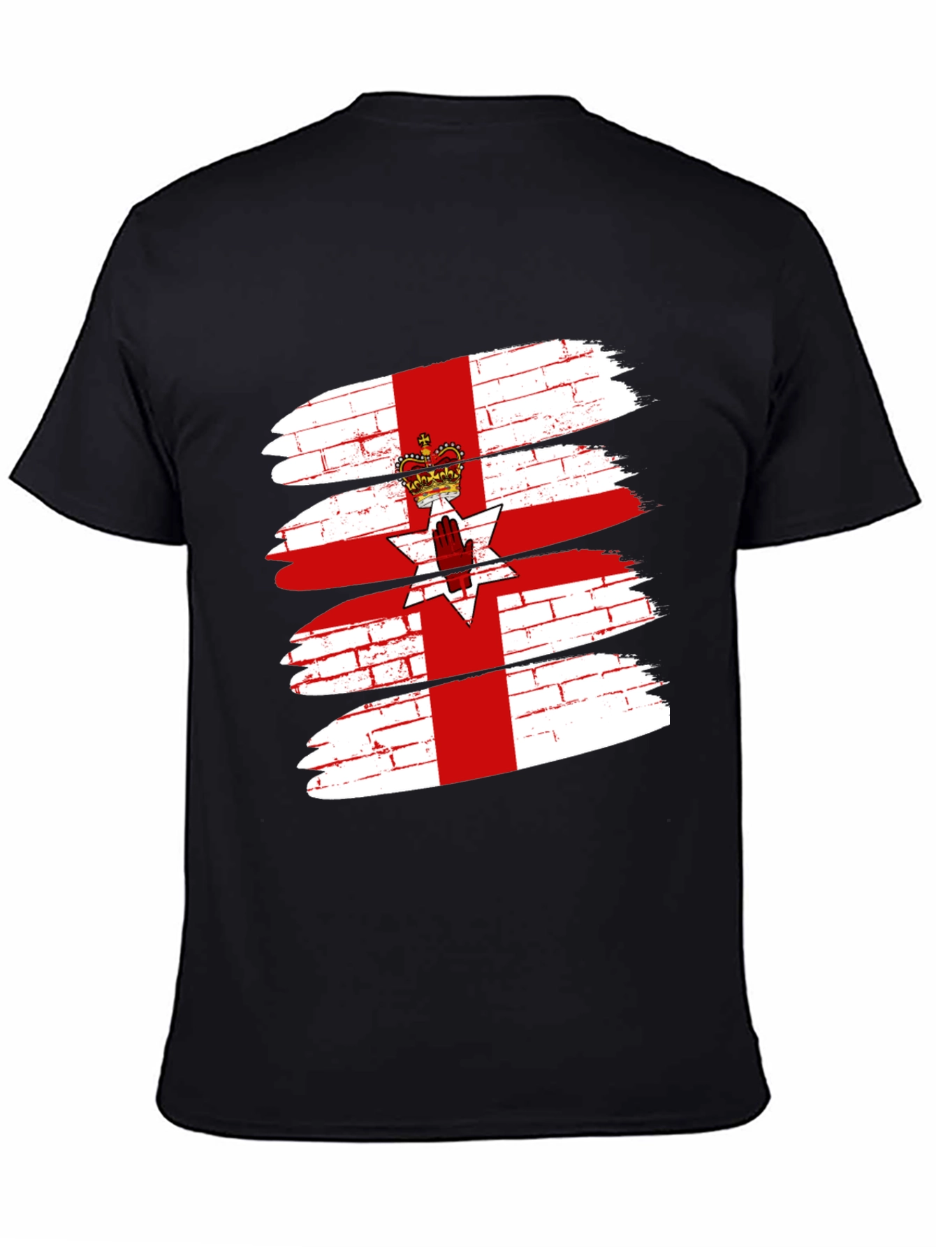 Northern Ireland Flag Brushstroke Graphic Tee