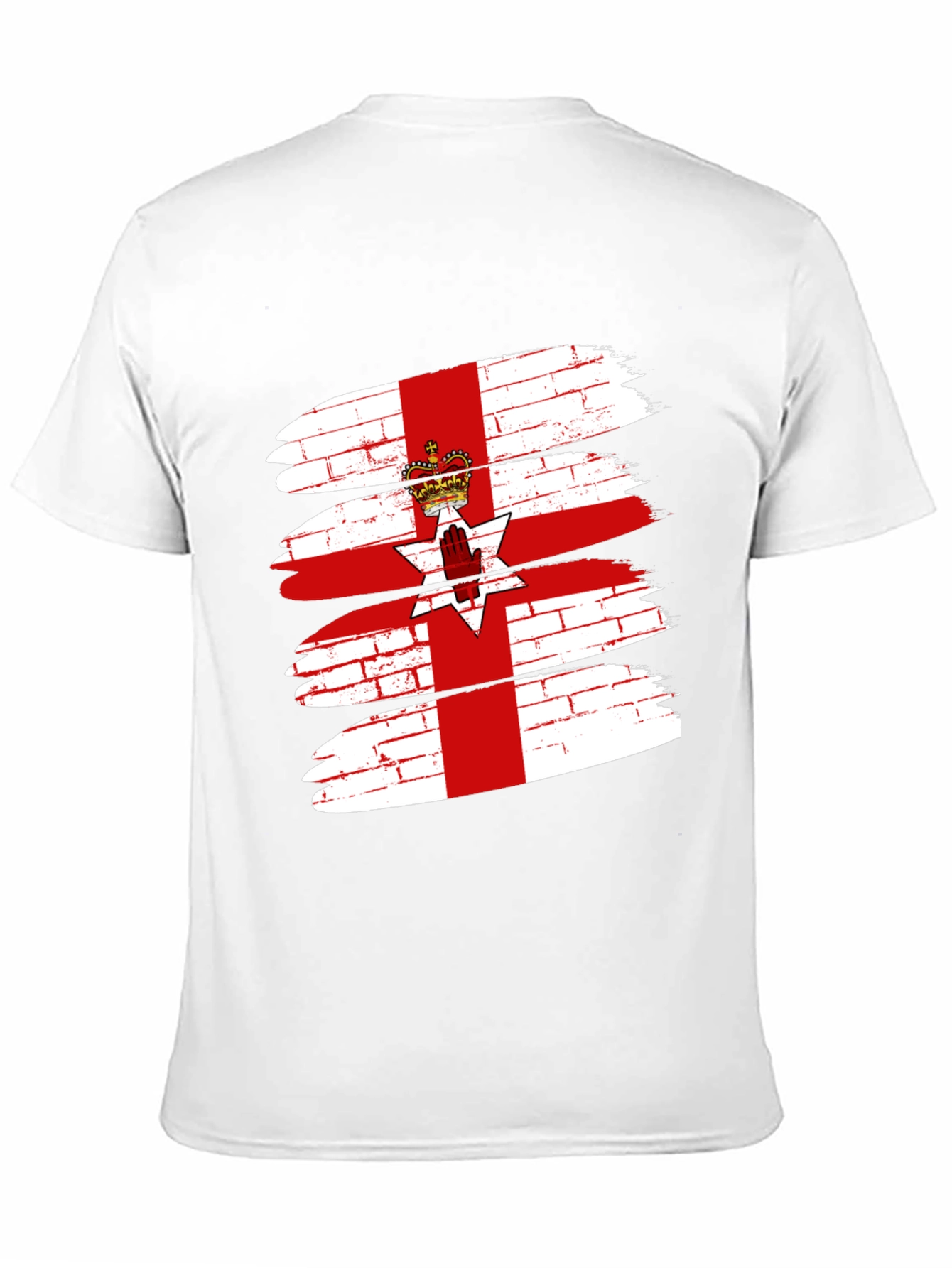 Northern Ireland Flag Brushstroke Graphic Tee