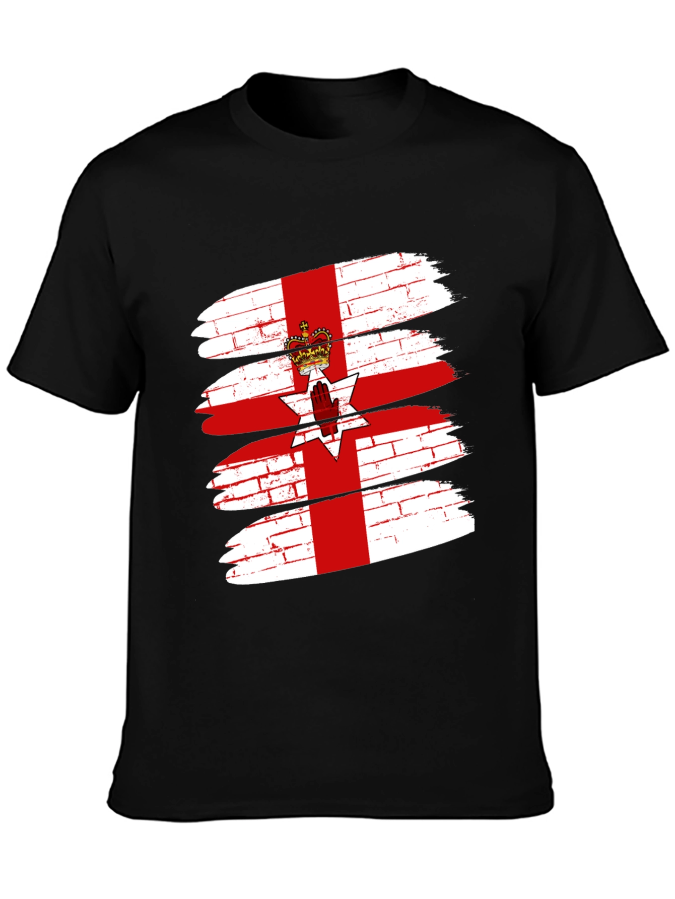 Northern Ireland Flag Brushstroke Graphic Tee