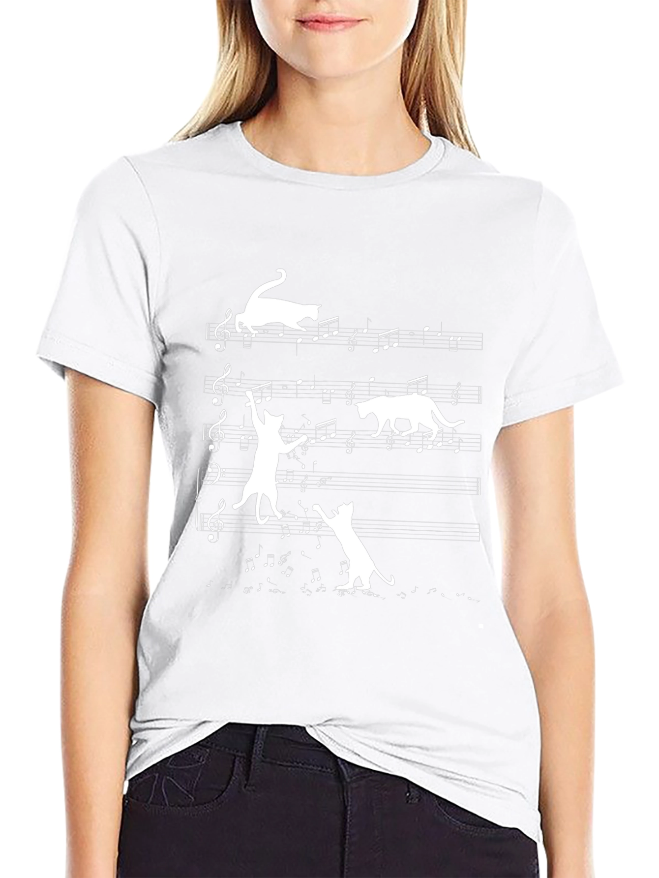 Musical Cats Graphic T-Shirt