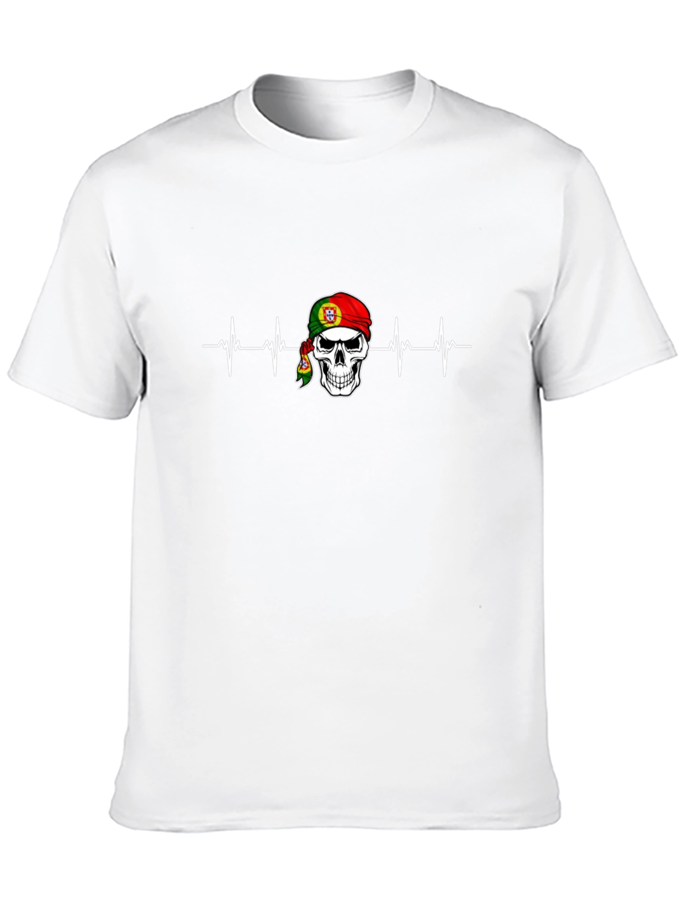 Portugal Skull Heartbeat T-Shirt