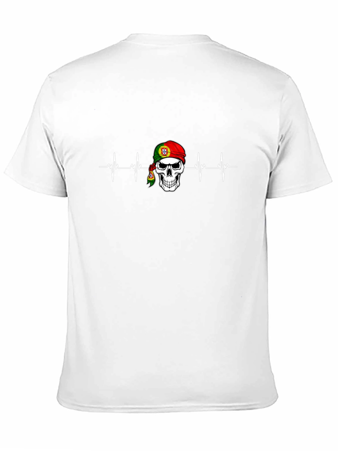 Portugal Skull Heartbeat T-Shirt