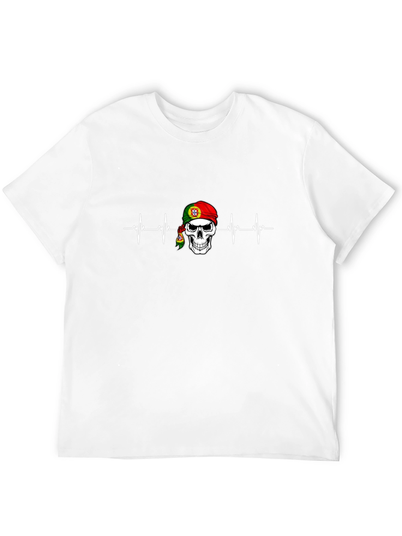 Portugal Skull Heartbeat T-Shirt