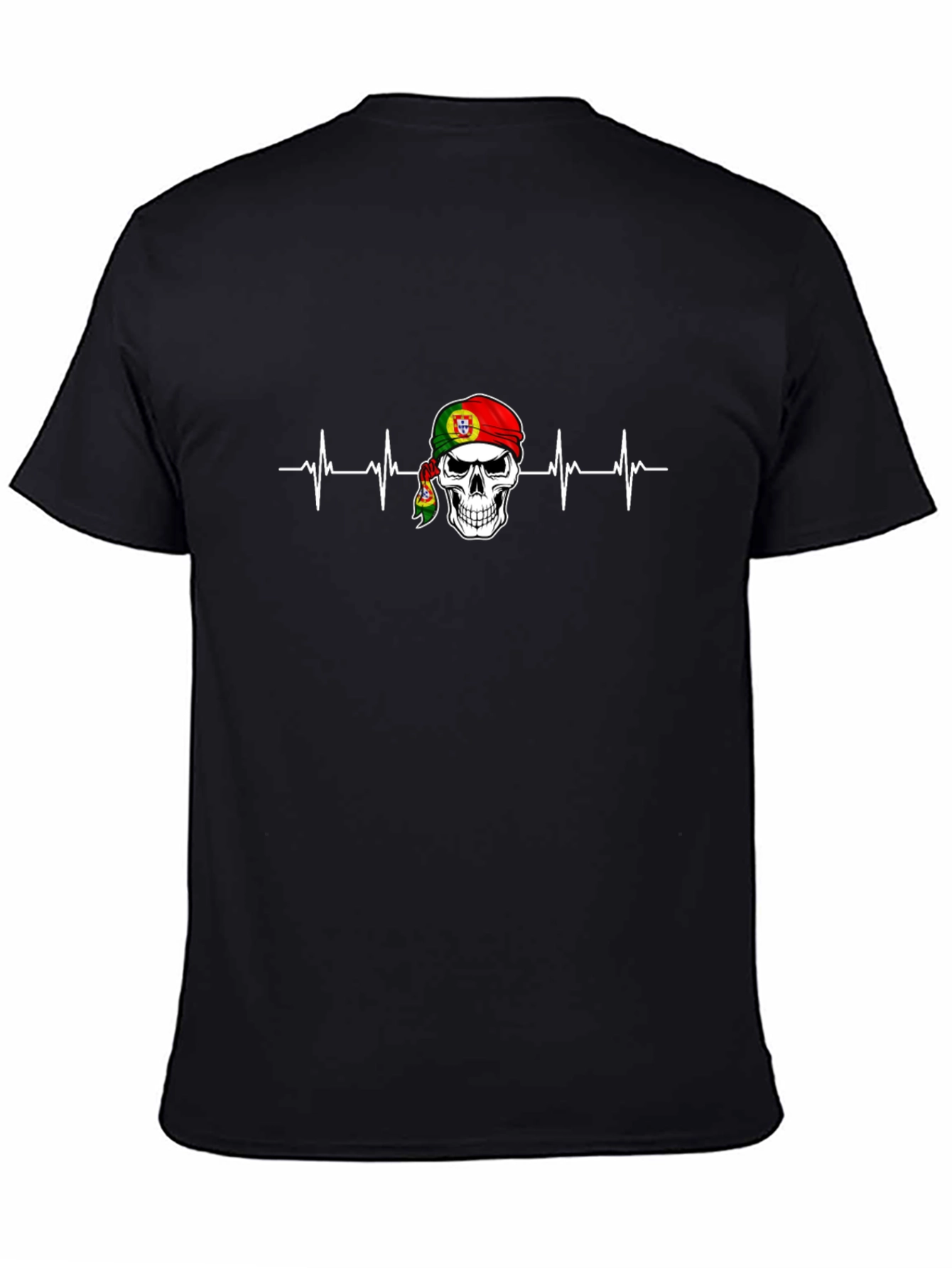 Portugal Skull Heartbeat T-Shirt