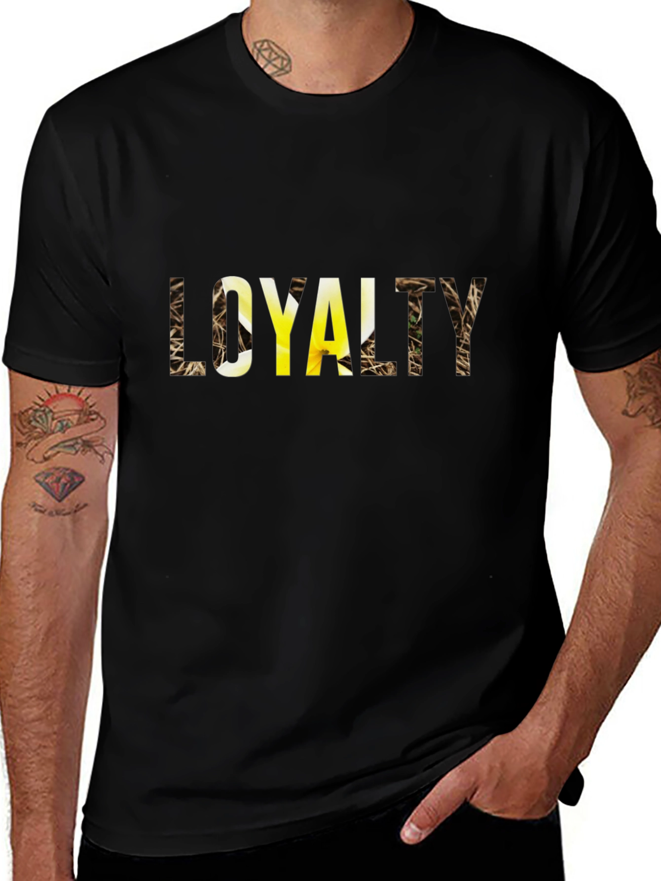 Loyalty Graphic Print Black T-Shirt