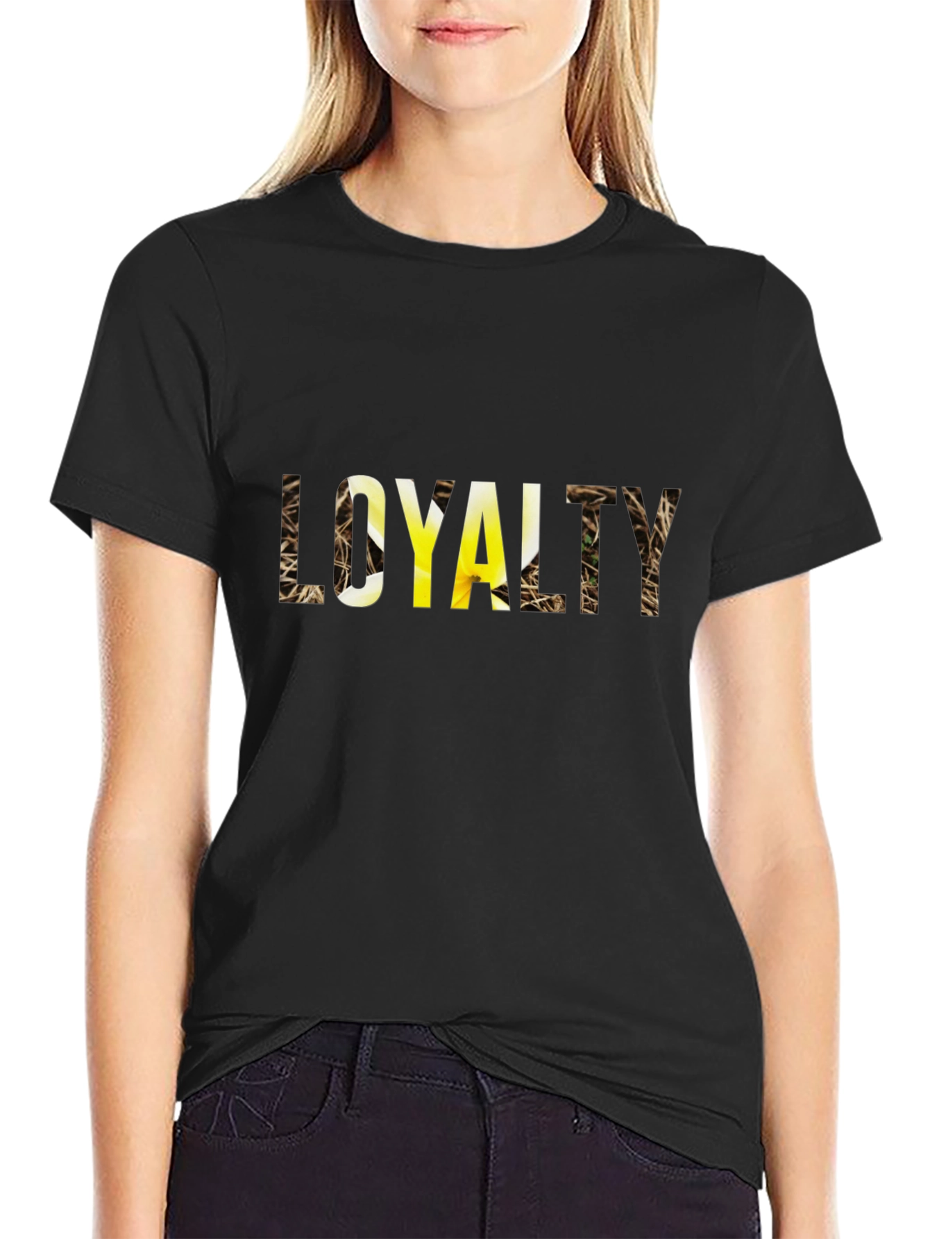 Loyalty Graphic Print Black T-Shirt