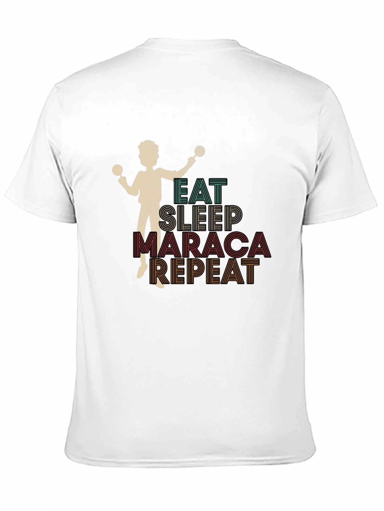 Eat Sleep Maraca Repeat Graphic Tee