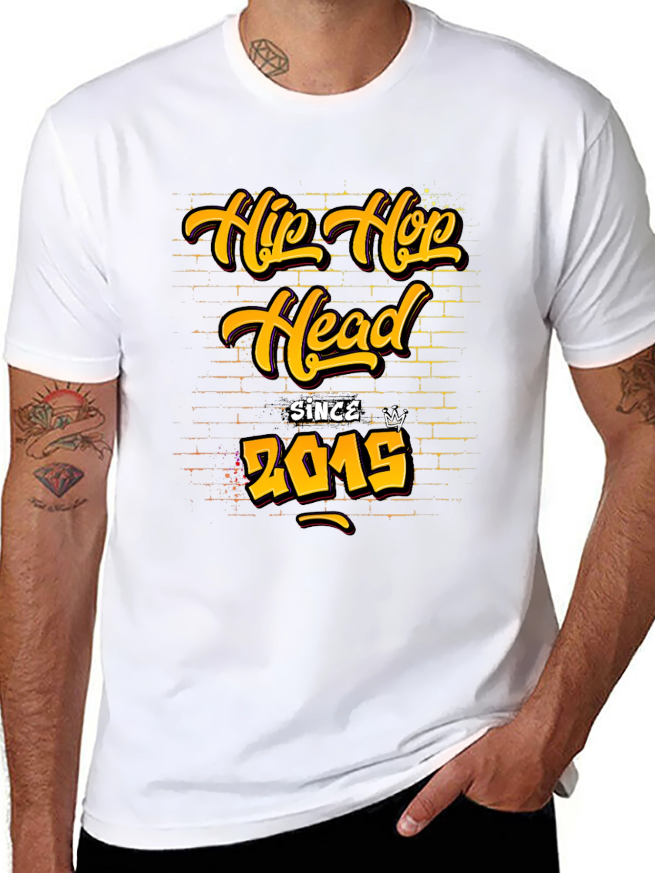 Hip Hop Head Since 2015 Graphic T-Shirt