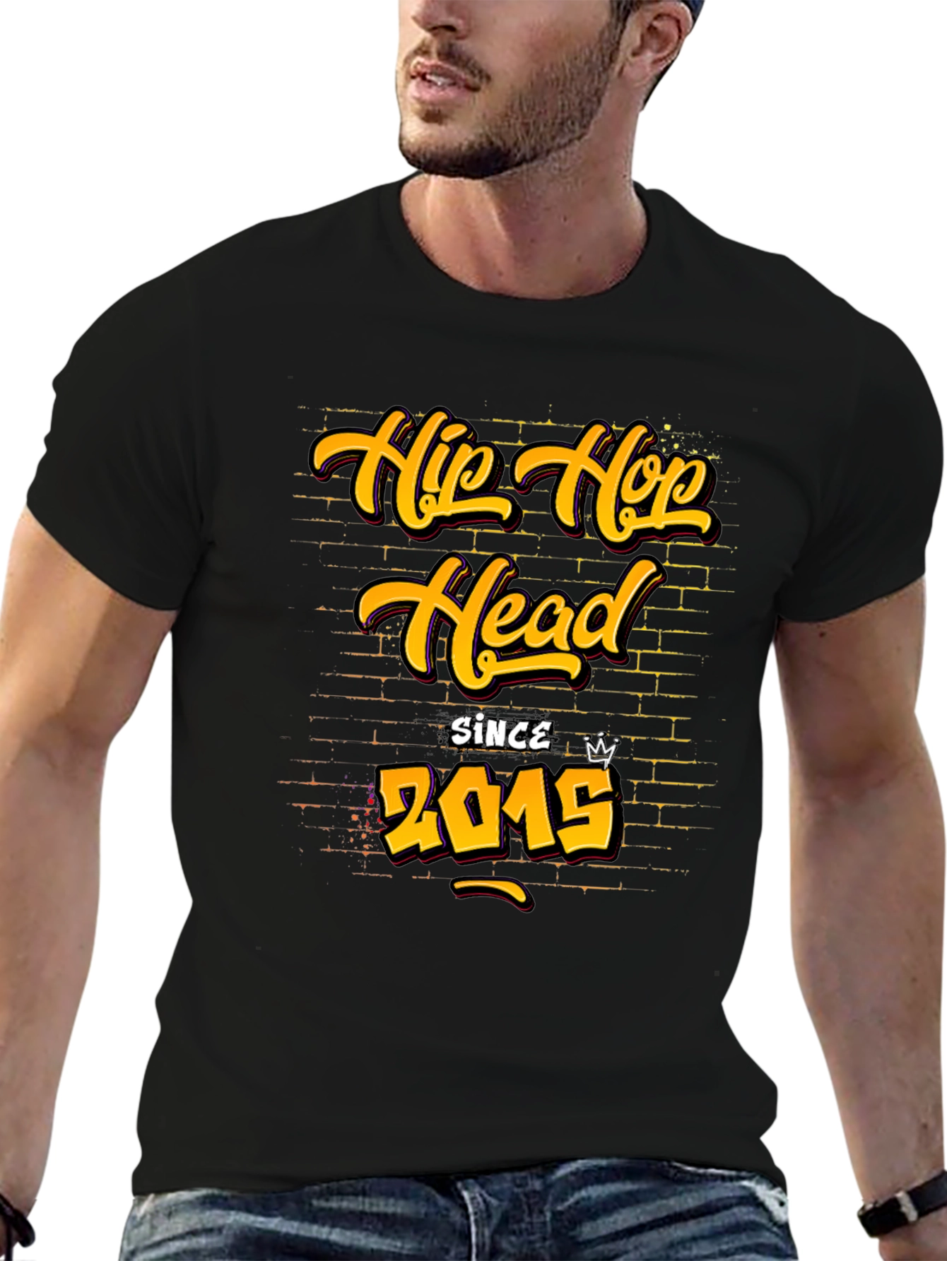 Hip Hop Head Since 2015 Graphic T-Shirt